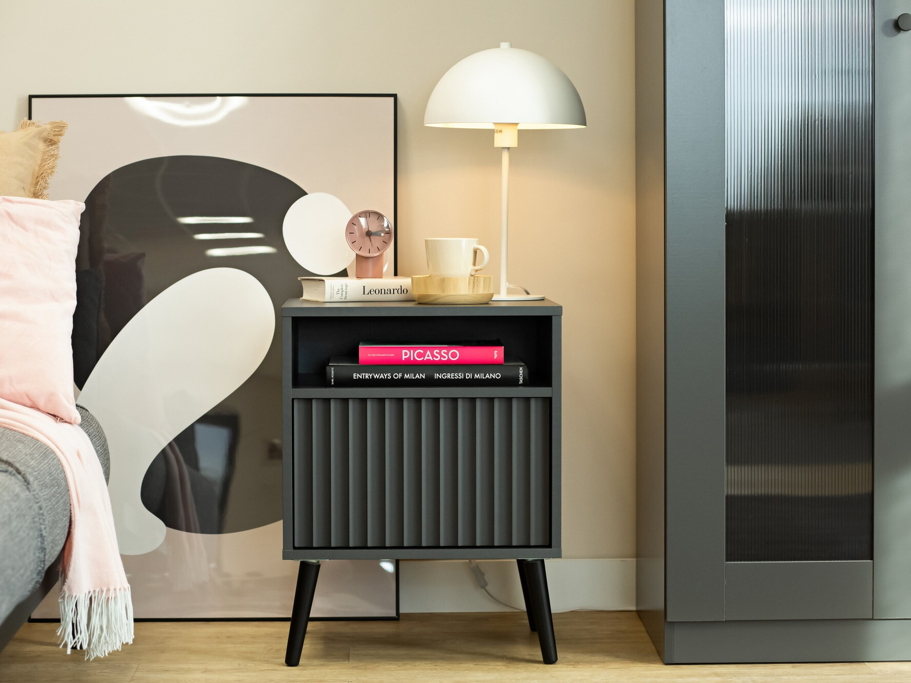 Нощно шкафче Cirferi 106 (Антрацит)