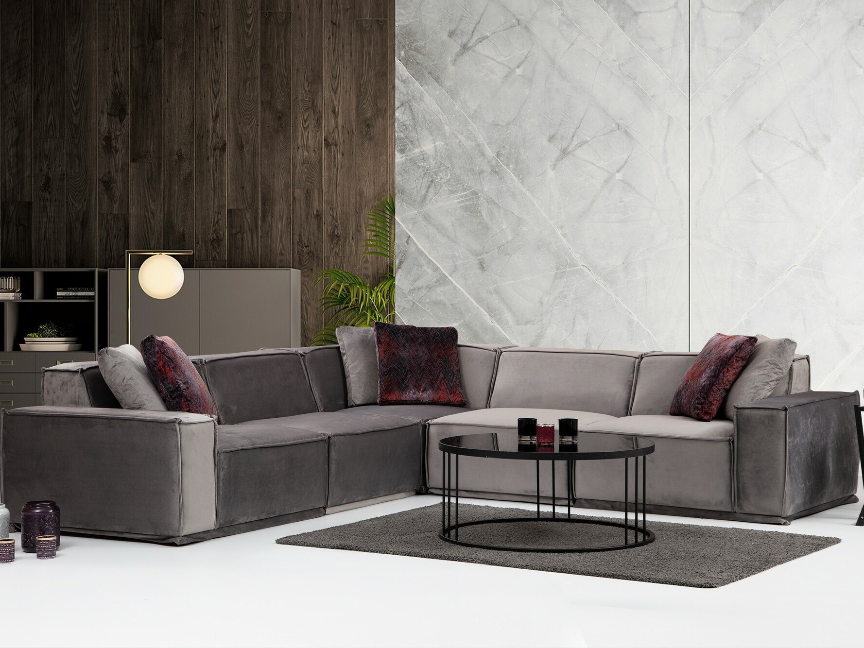 Модулен ъглов диван Ferliva 105