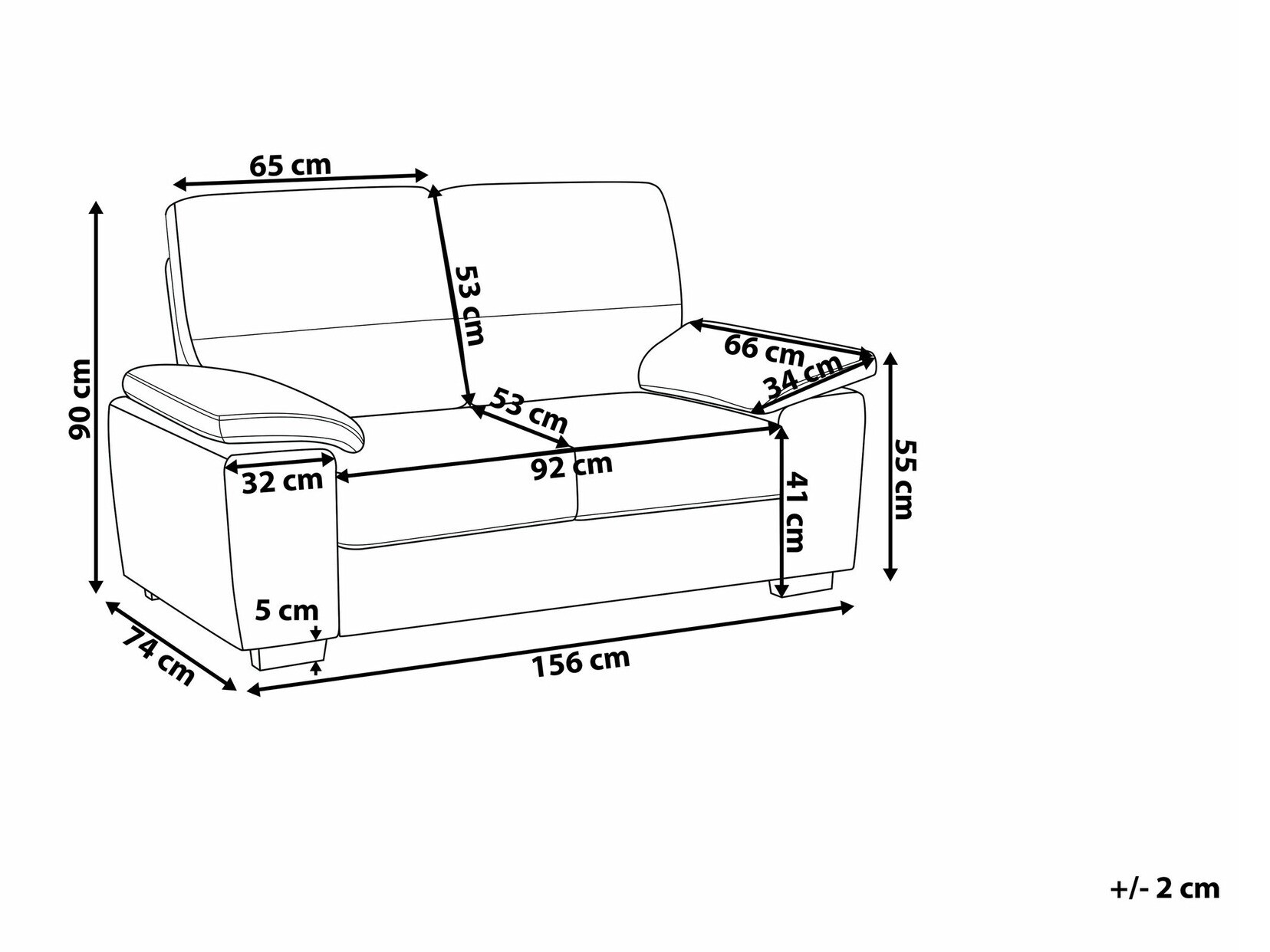 Диван Berwyn 1325 (Тъмнокафяв)