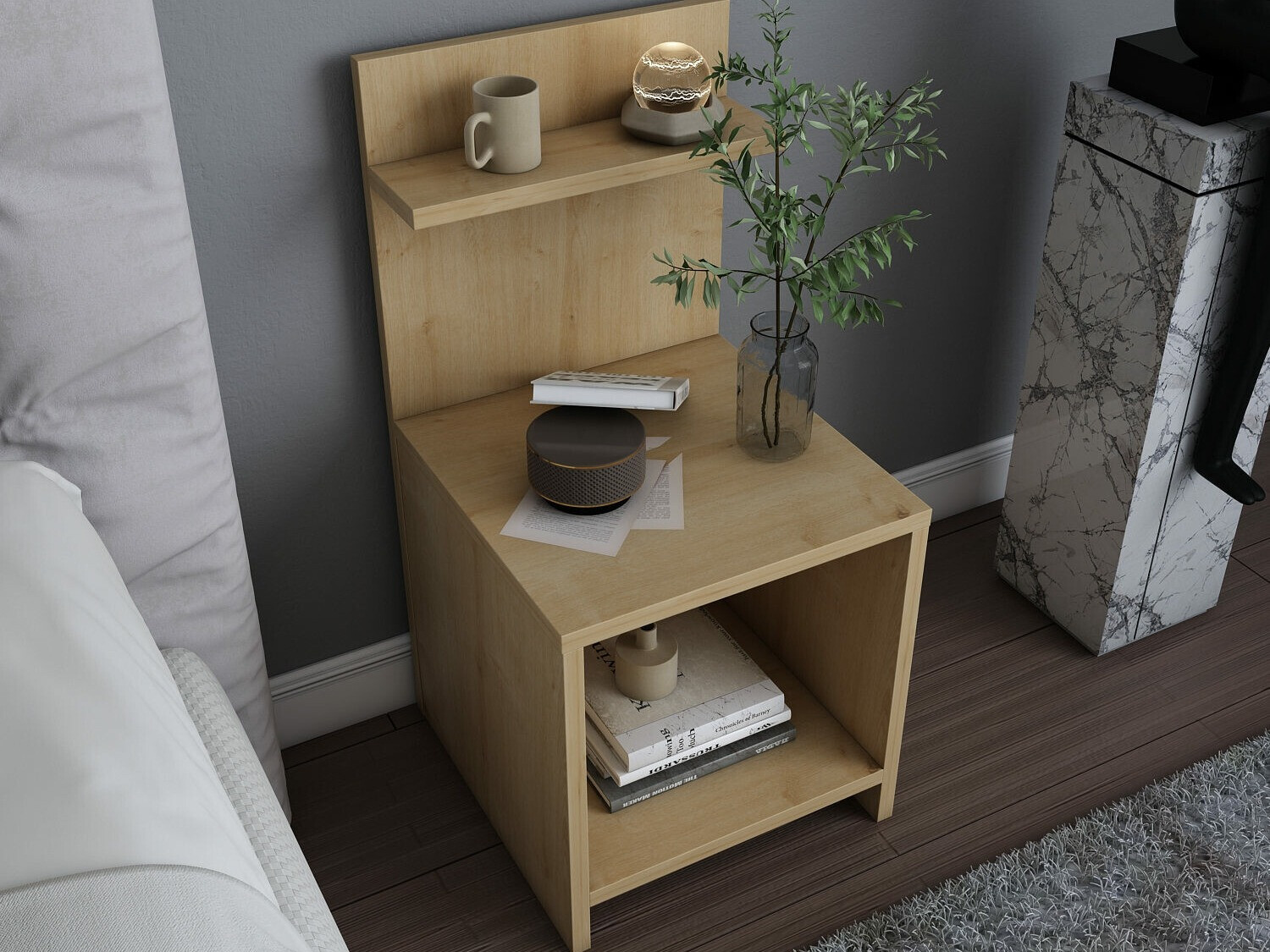 Нощно шкафче Kailua 2445 (Дъб)