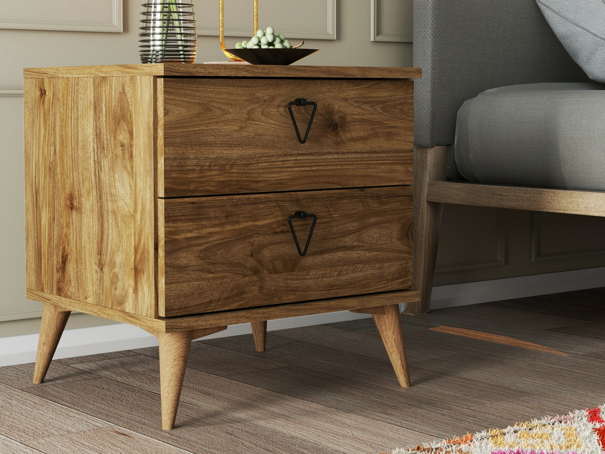 Нощно шкафче Kailua 1508 (Орех)