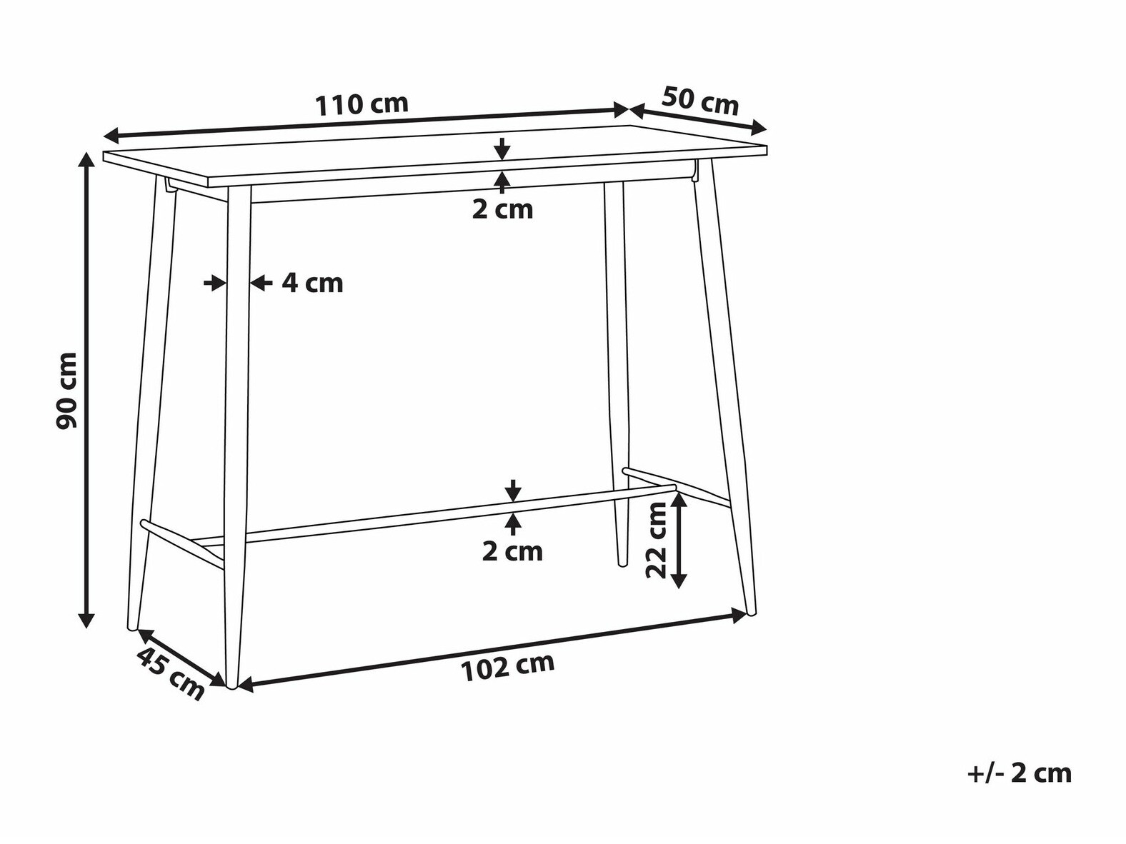 Бар маса Berwyn 1381