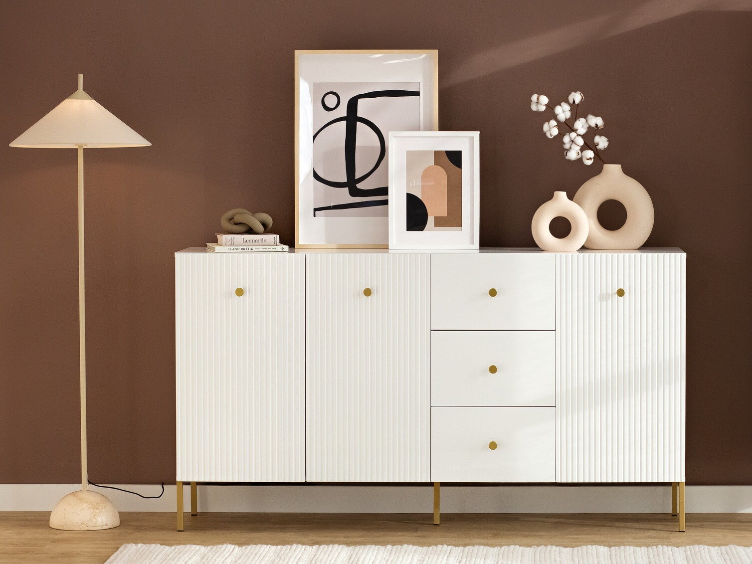 Скрин Etliva 102 (Бял + Златно)