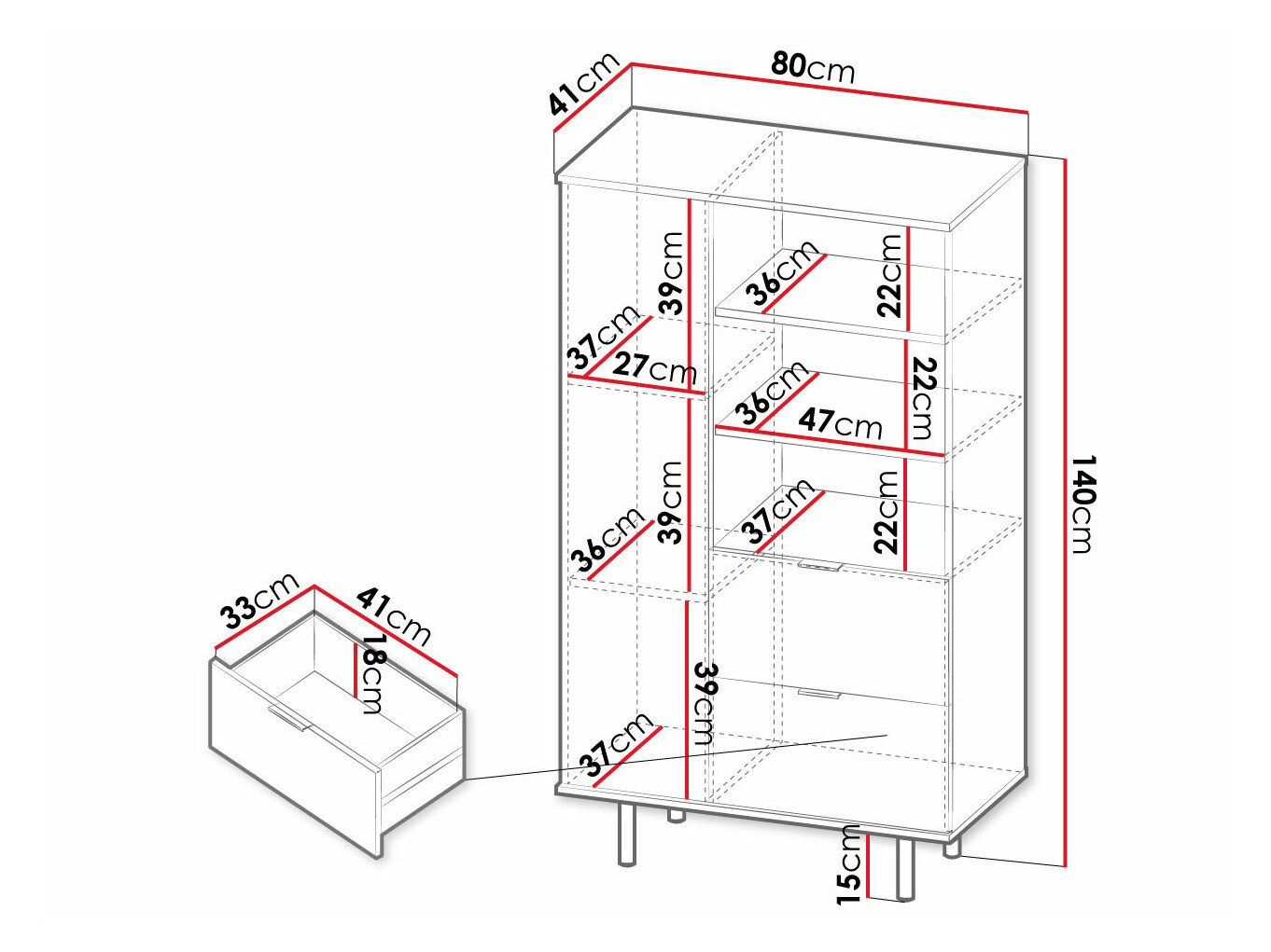 Етажерка Decus (Кашмир)