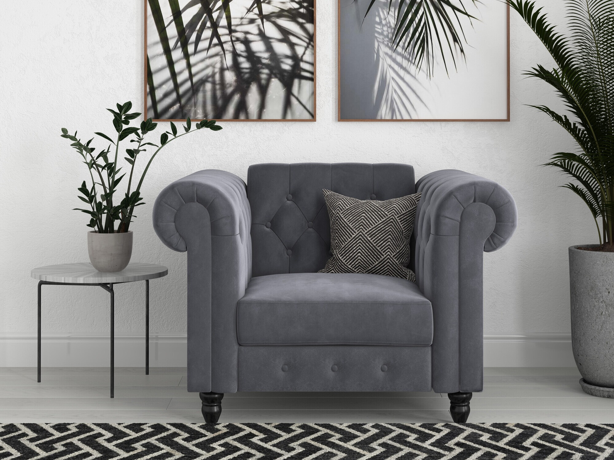 Chesterfield фотьойл Tulsa 630 (Сив)