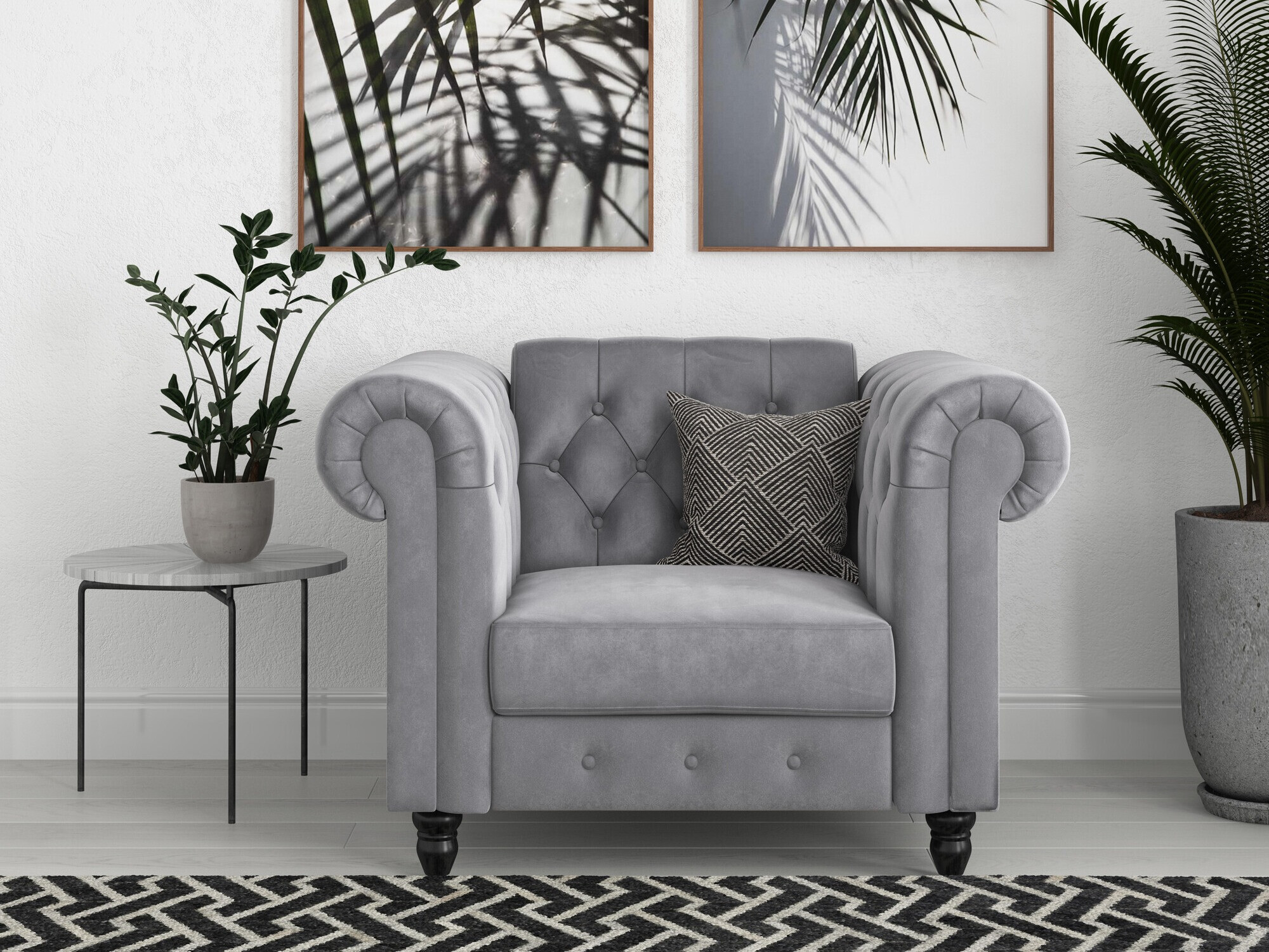 Chesterfield фотьойл Tulsa 630 (Светло сив)