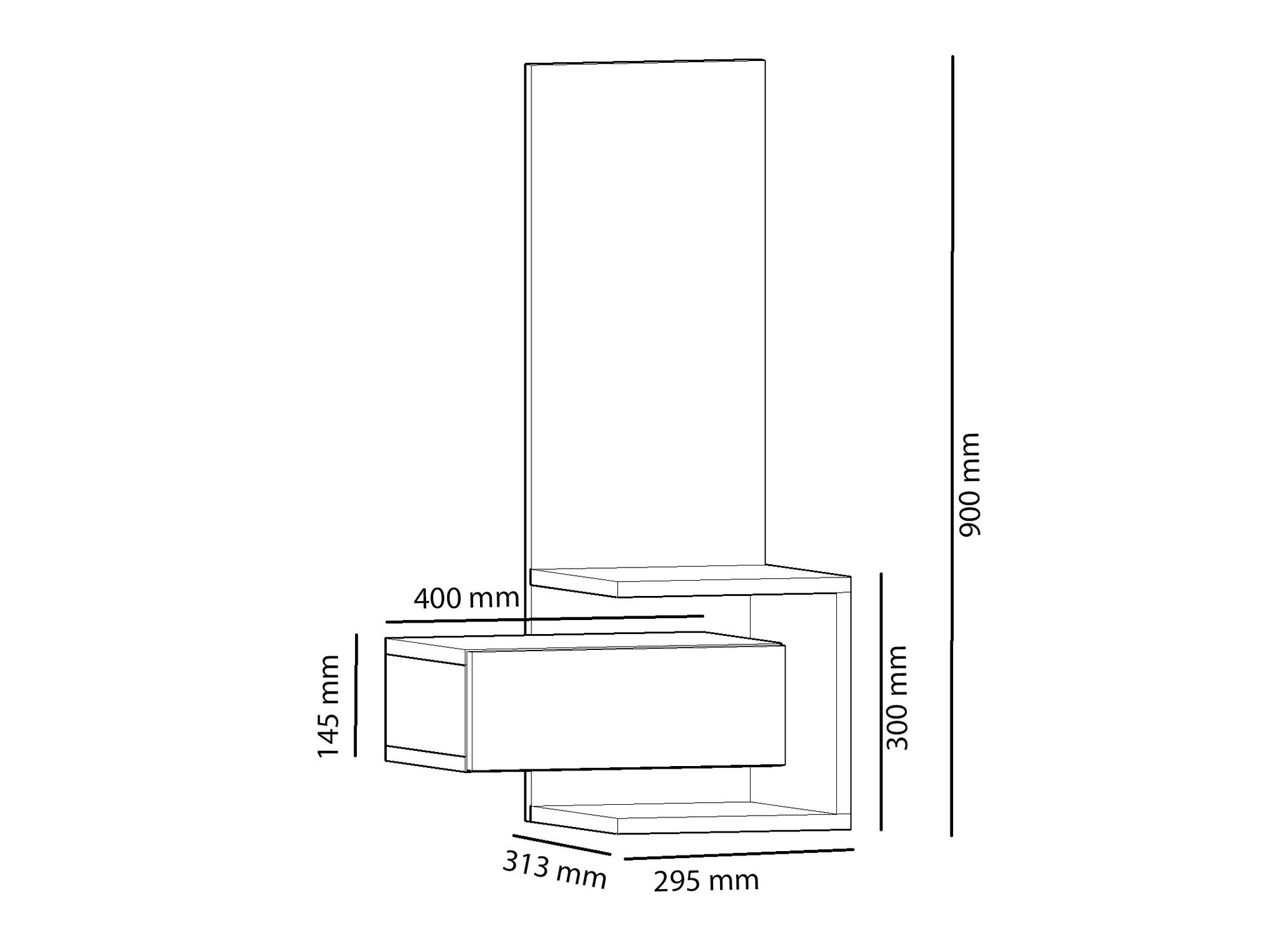 Тоалетка Kailua 1630