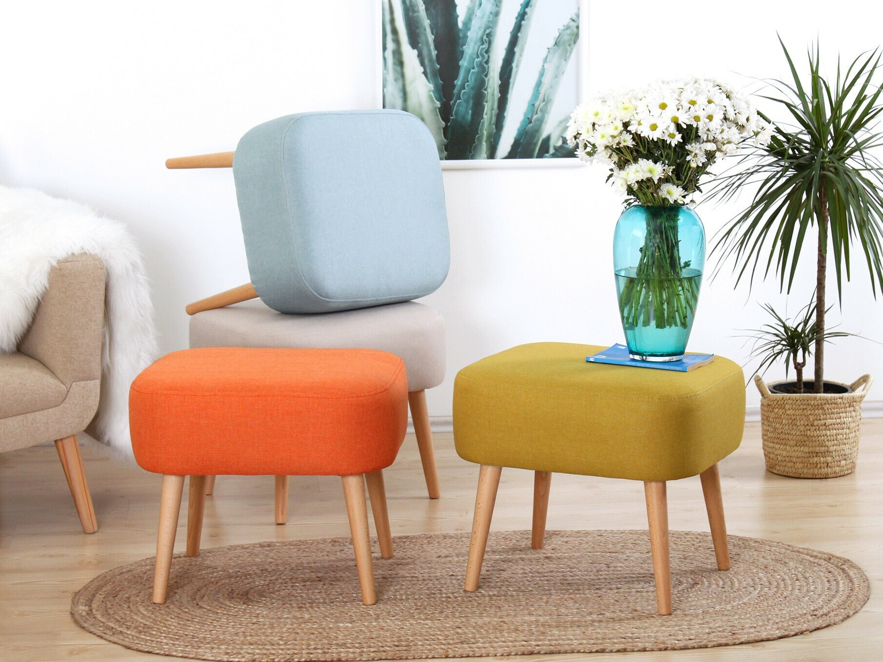 Табуретка Altadena 473 (Жълт)