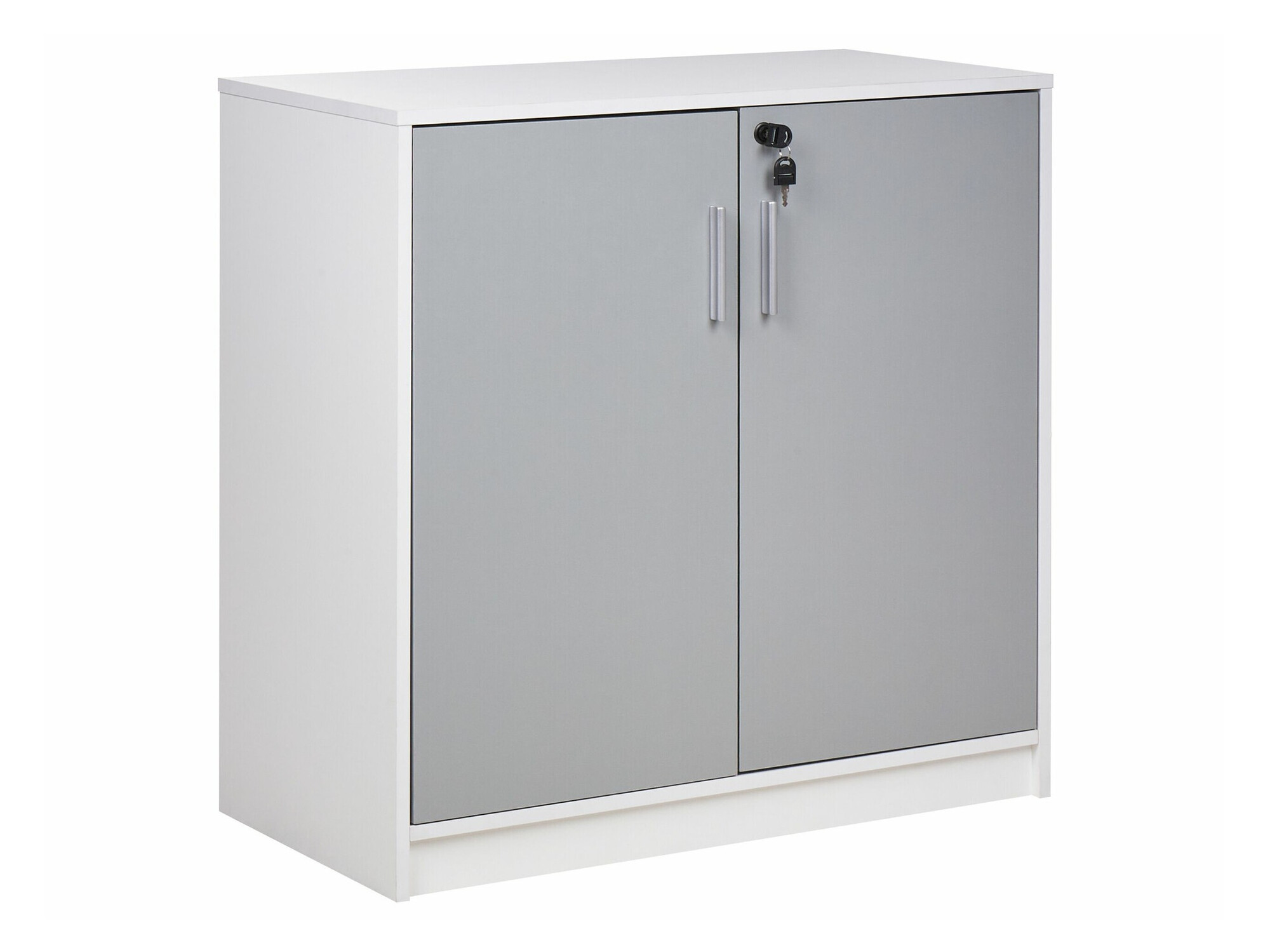 Шкаф Catferu 112 (Бял + Сив)