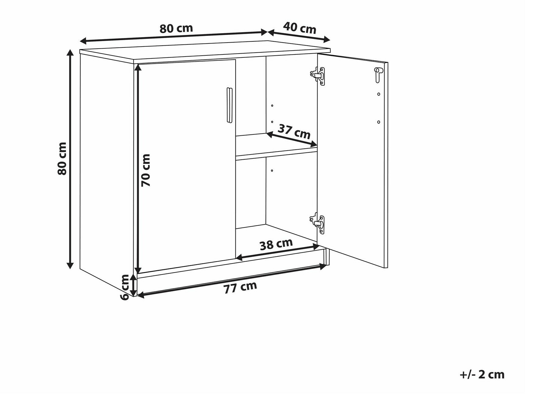 Шкаф Catferu 112 (Бял + Сив)