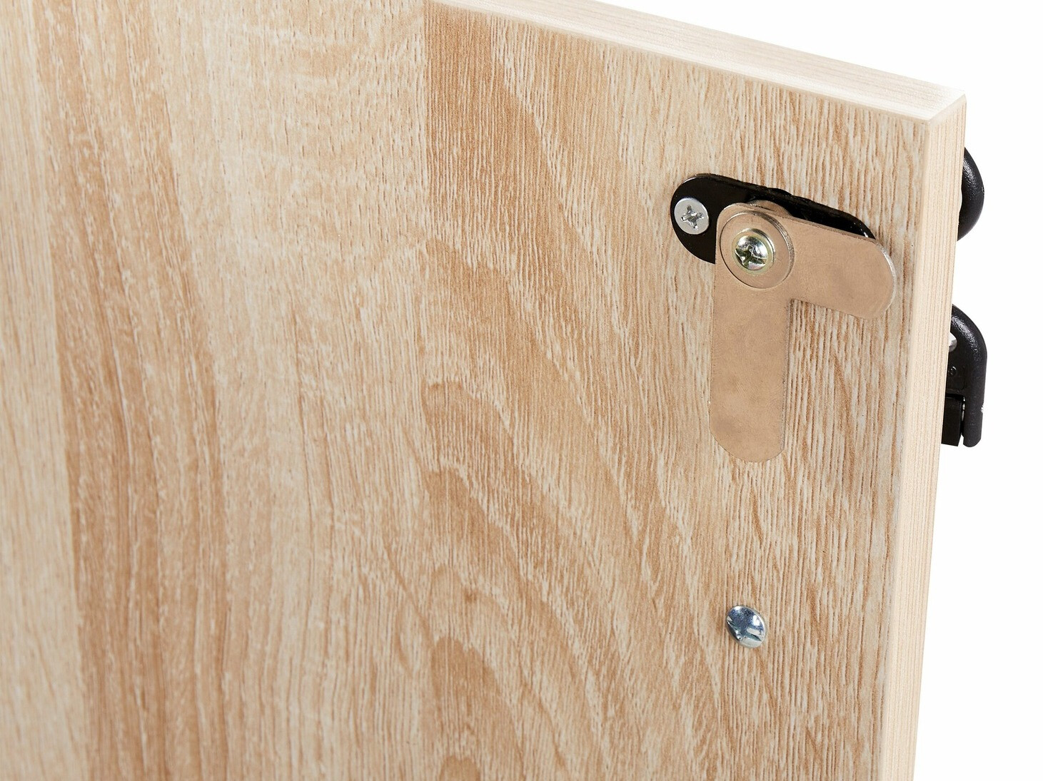 Шкаф Catferu 112 (Черен + Светлокафяво)