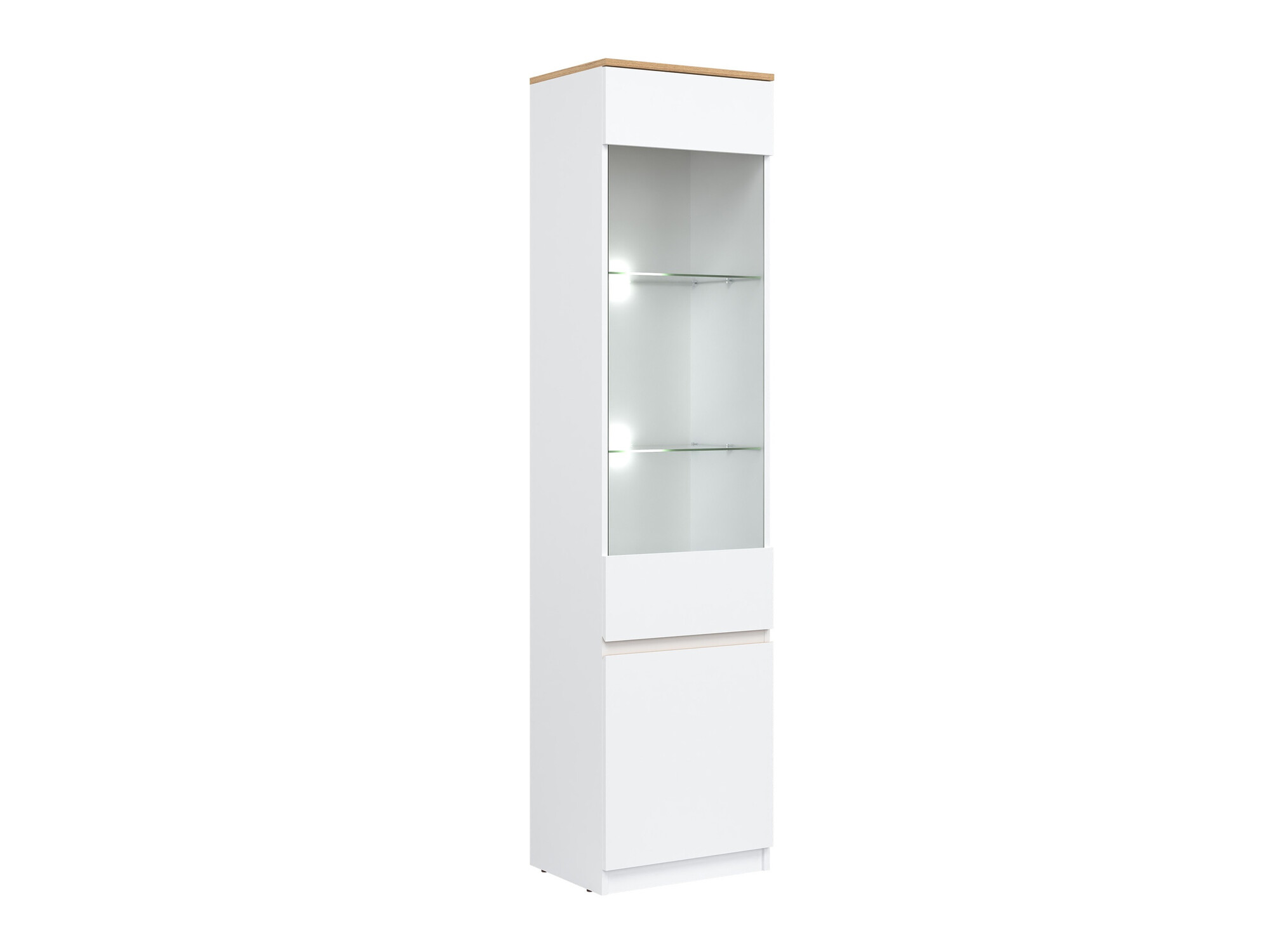 Етажерка Catelbi 121 (Бял + Дъб)