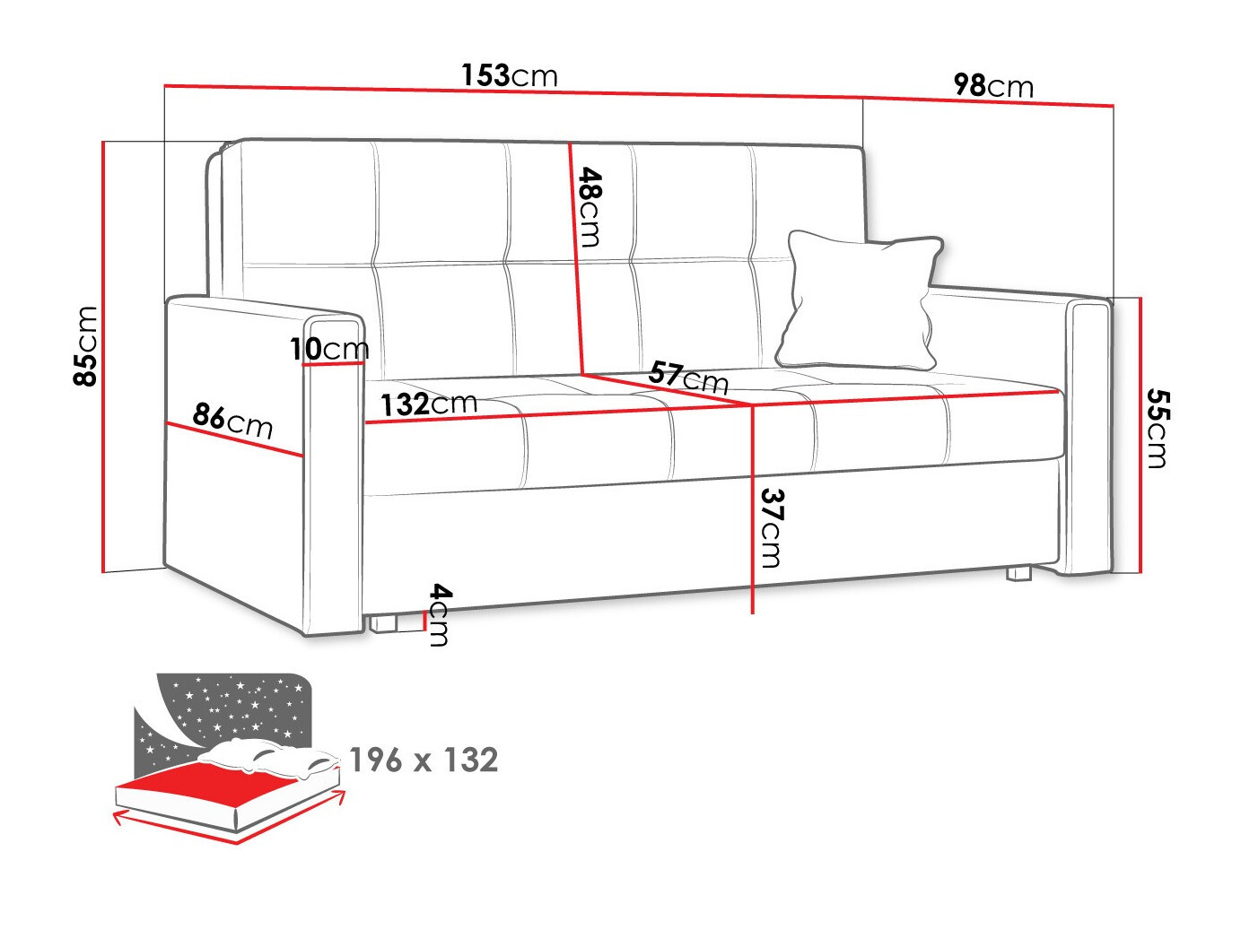 Разтегателен диван Nuvora III (Spirit 11)