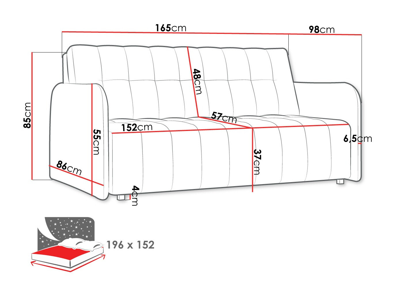 Разтегателен диван Aquarin IV (Kronos 22)