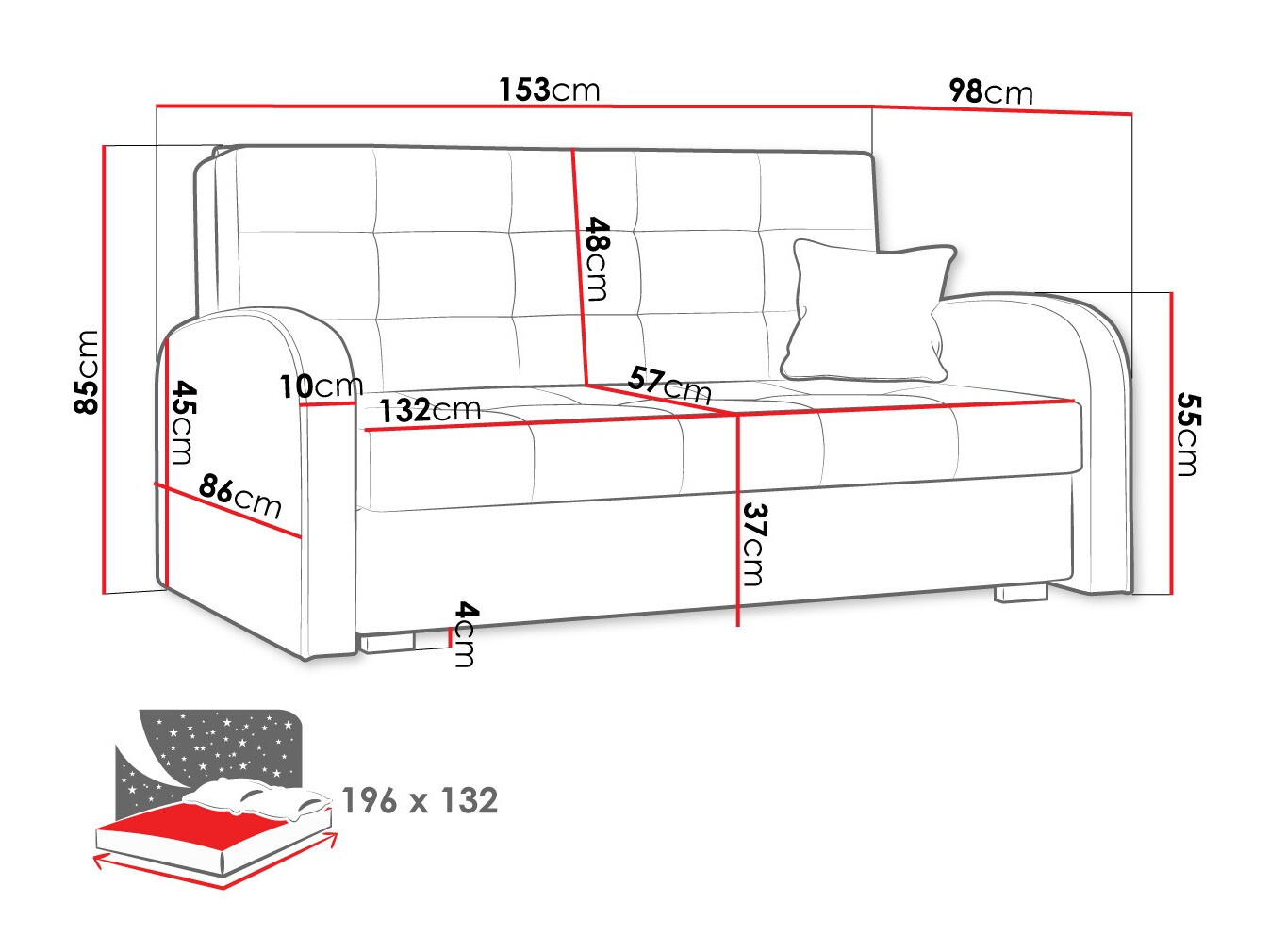 Разтегателен диван Silona III (Kronos 19)