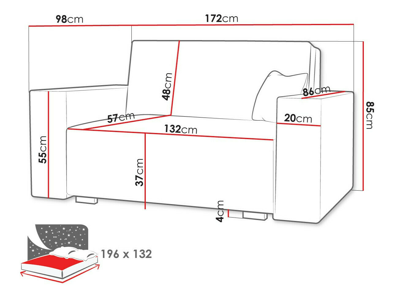 Разтегателен диван Serora III (Neve 34)