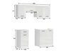 Модулен кухненски комплект Line White 117