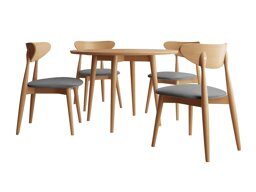 Маса и столове за трапезария Racine 124 (Кафяв)