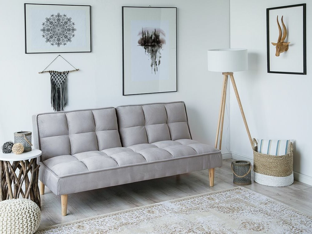 Разтегателен диван Berwyn 1554 (Светло сив)
