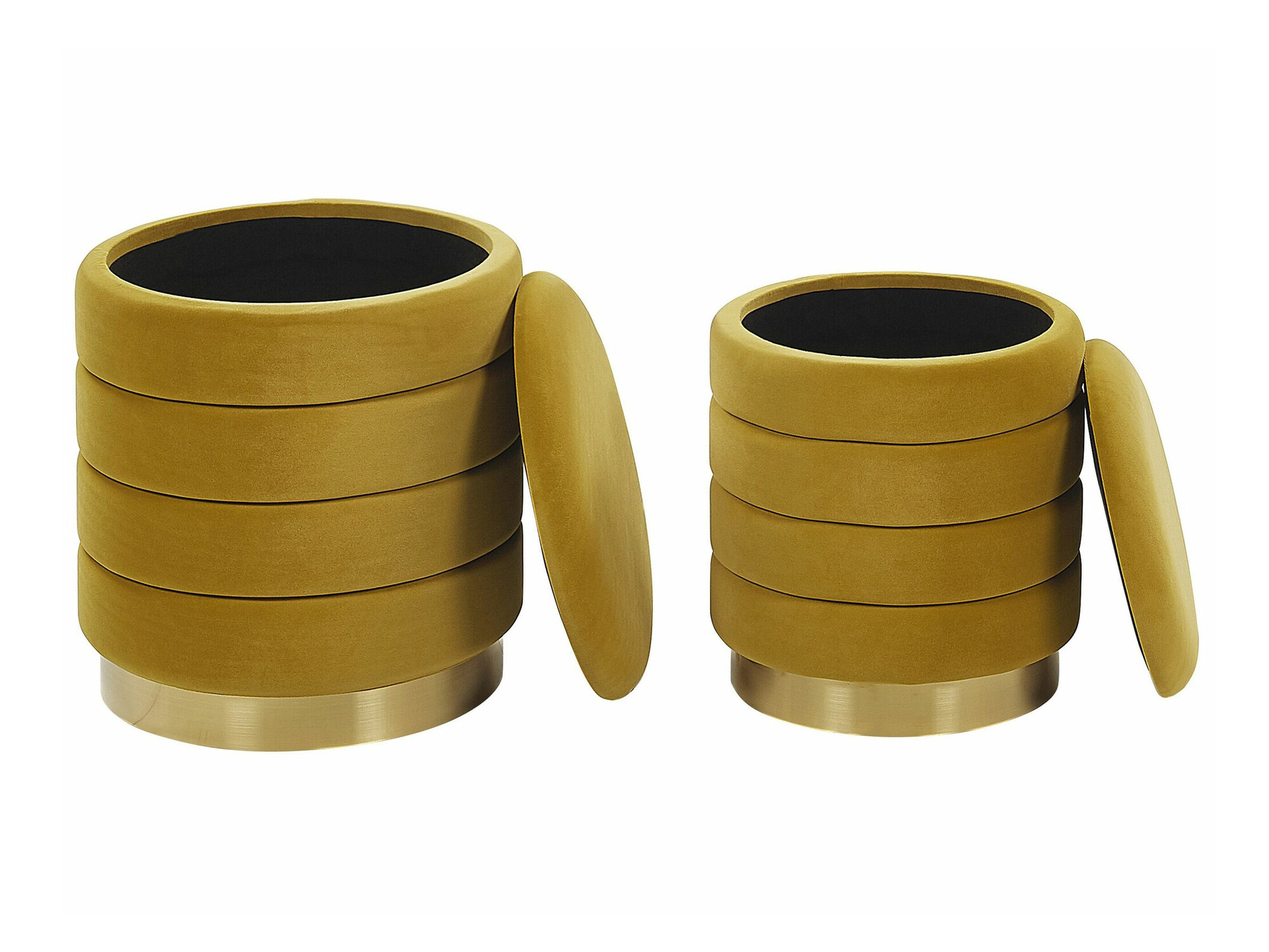 Комплект табуретки Berwyn 1577 (Тъмно жълто)