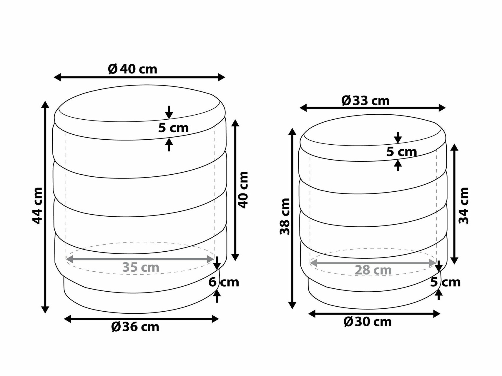 Комплект табуретки Berwyn 1577 (Тъмно жълто)