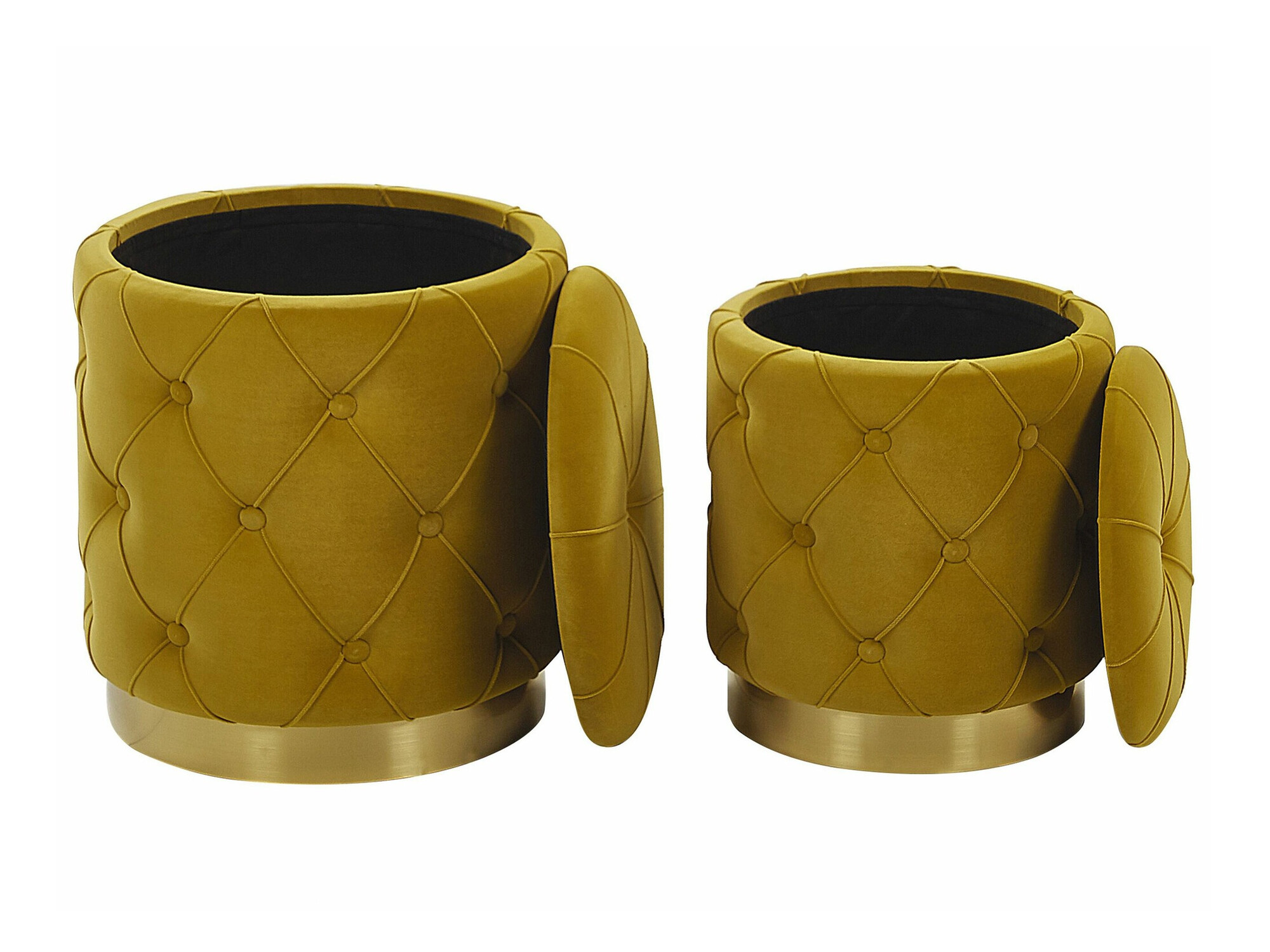 Комплект табуретки Berwyn 1580 (Тъмно жълто)