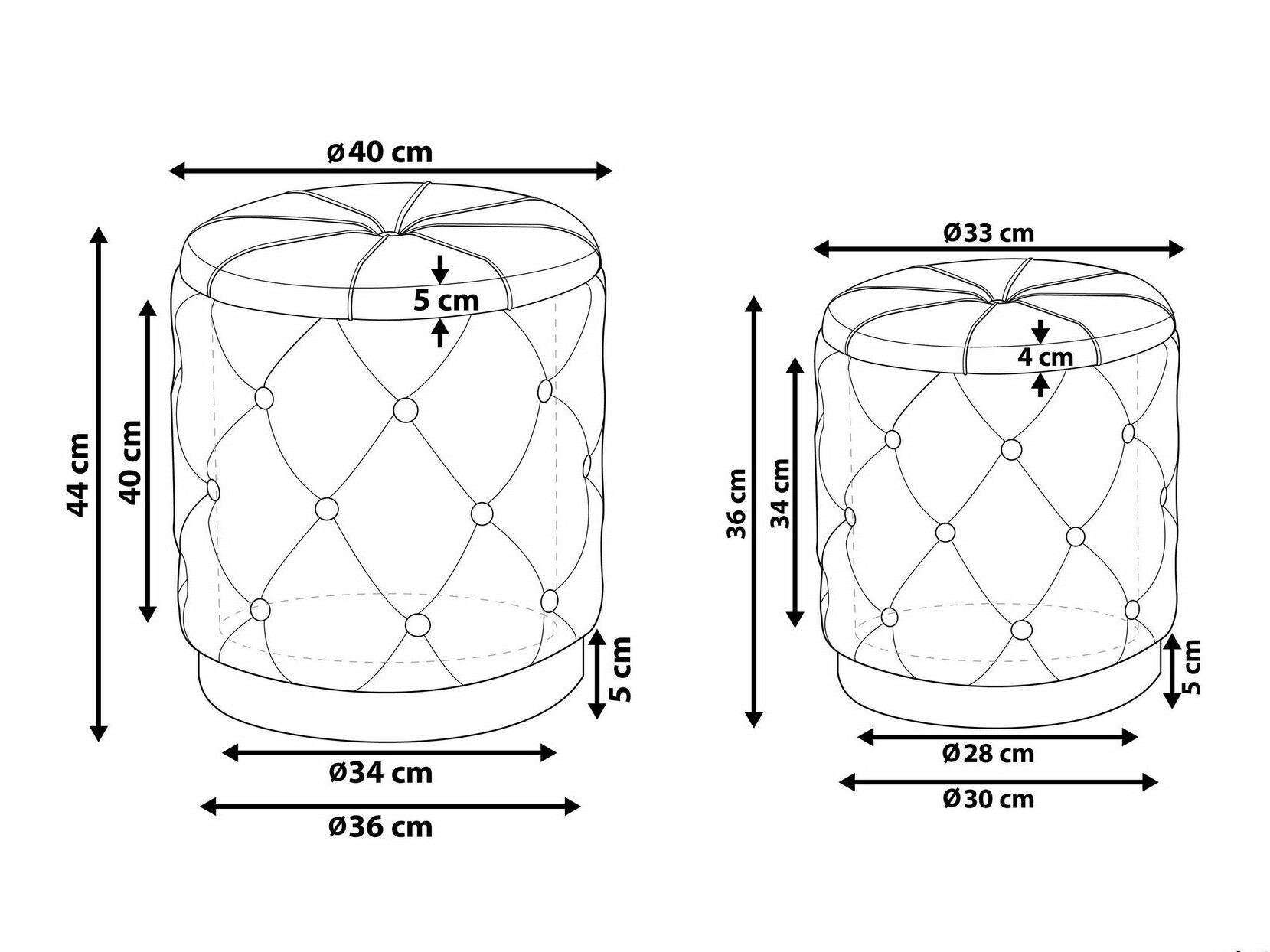 Комплект табуретки Berwyn 1580 (Тъмно жълто)