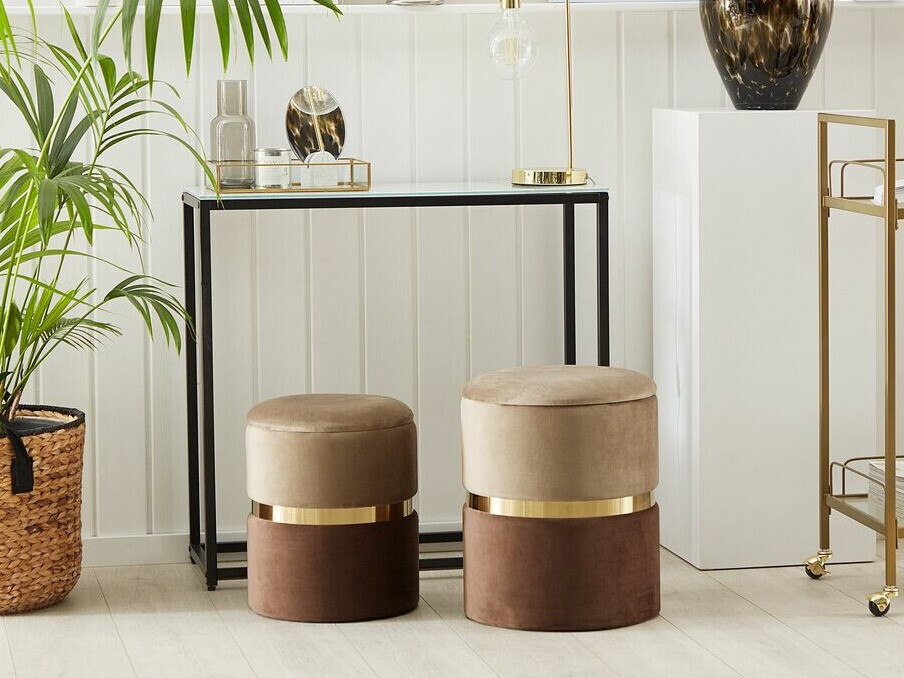 Комплект табуретки Berwyn 1581 (Кафяв)