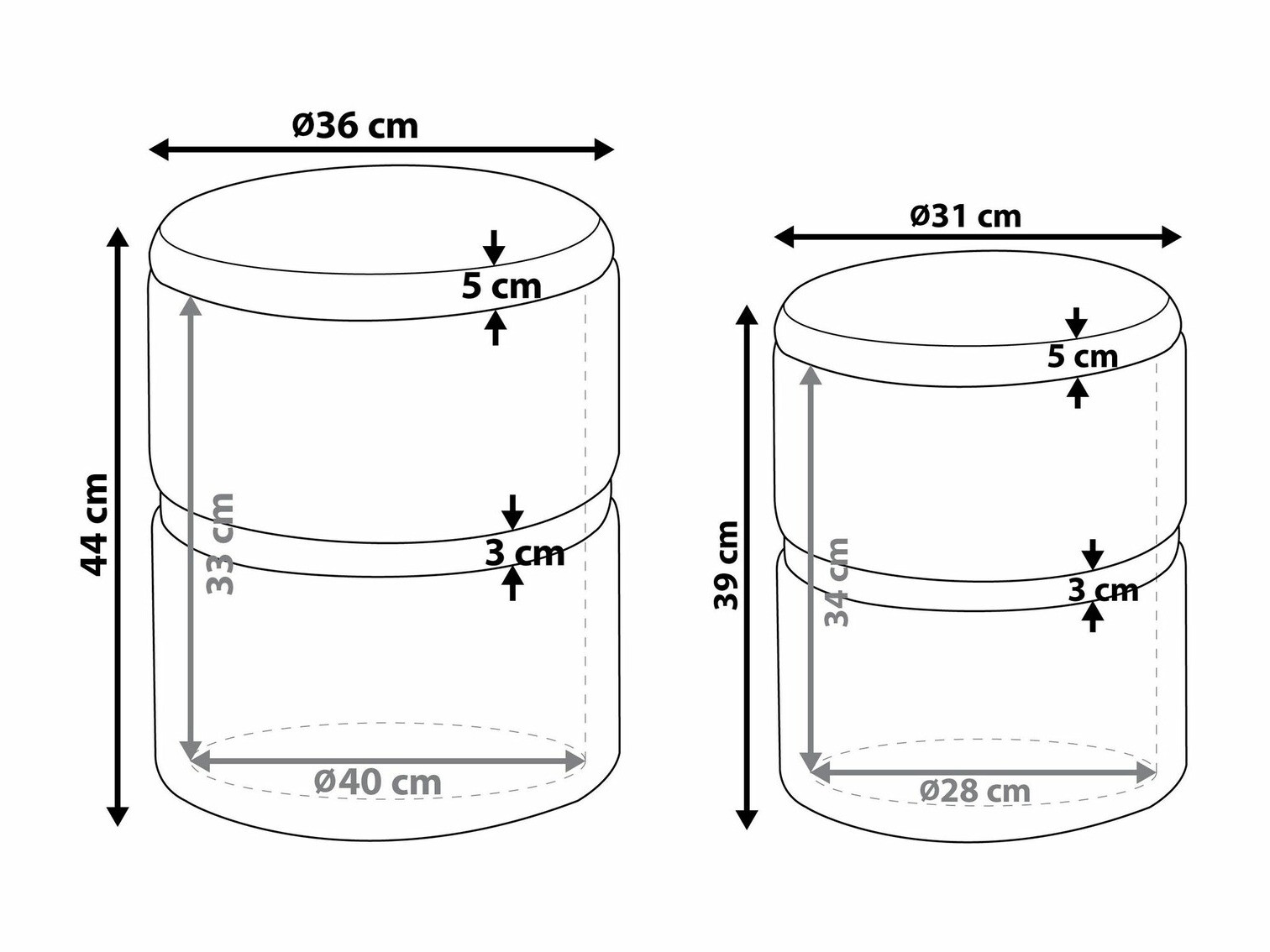 Комплект табуретки Berwyn 1581 (Роза)