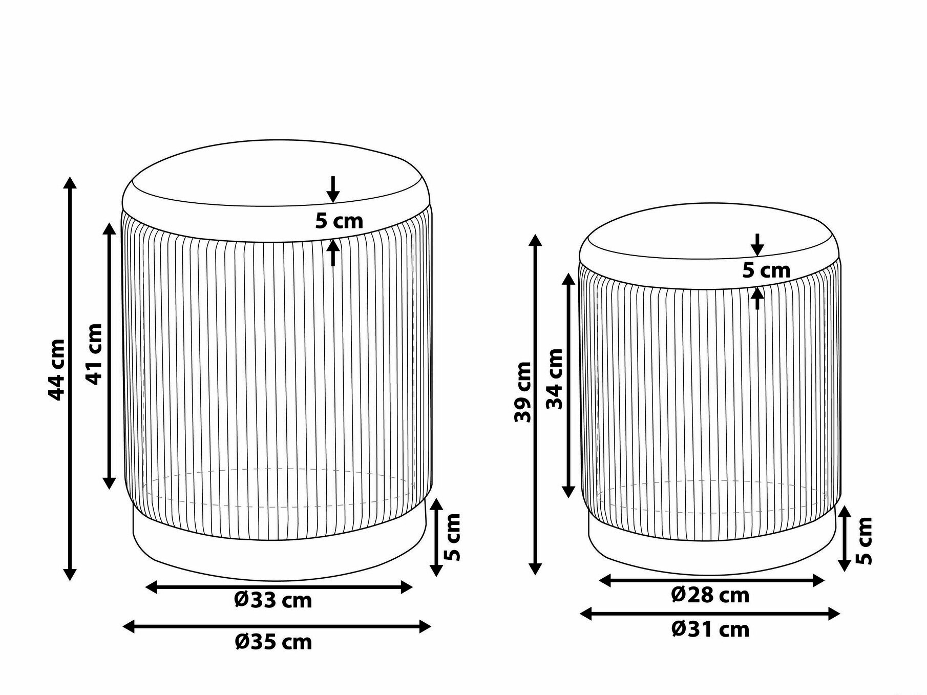 Комплект табуретки Berwyn 1583 (Оранжев)