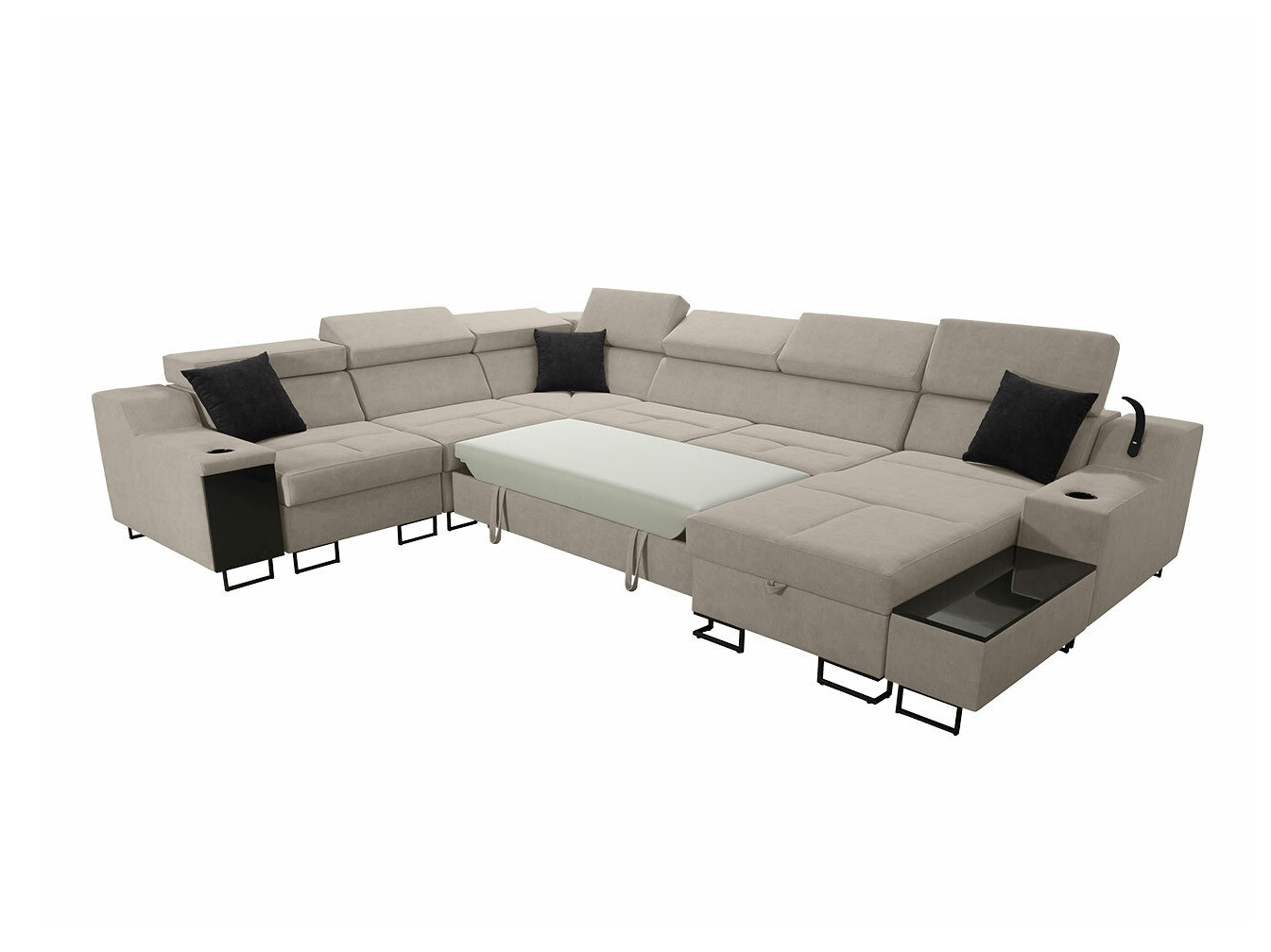 Ъглов диван Sarasota 160 (Uttario Velvet 2951 + Uttario Velvet 2954)