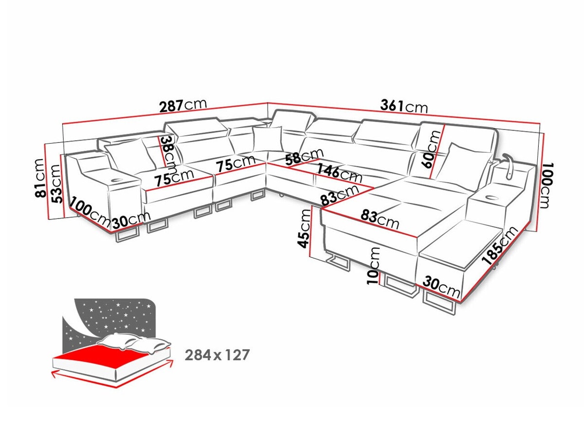 Ъглов диван Sarasota 160 (Uttario Velvet 2955 + Uttario Velvet 2978)