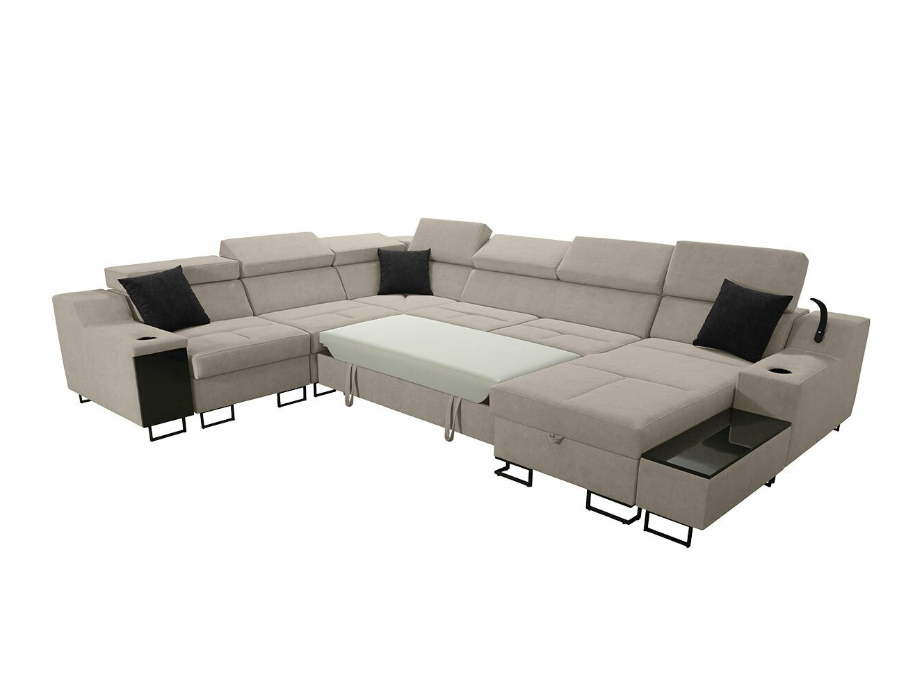 Ъглов диван Sarasota 160 (Uttario Velvet 2979 + Uttario Velvet 2980)