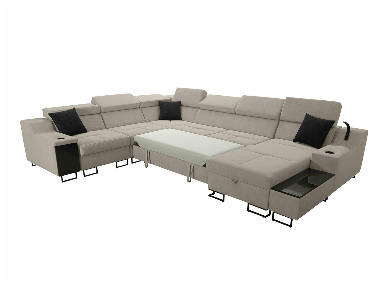 Ъглов диван Sarasota 160 (Uttario Velvet 2980 + Uttario Velvet 2973)