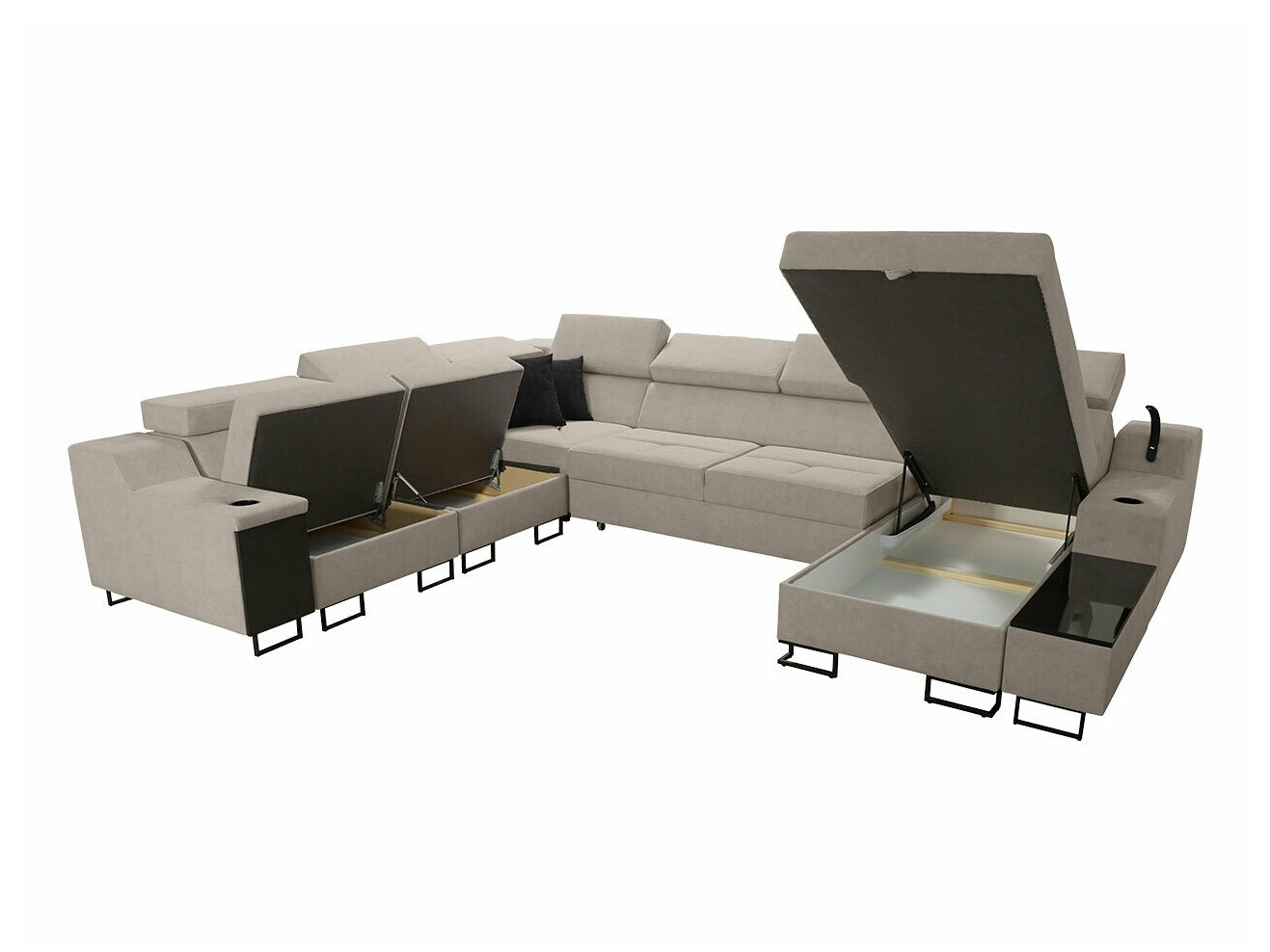 Ъглов диван Sarasota 160 (Uttario Velvet 2980 + Uttario Velvet 2973)