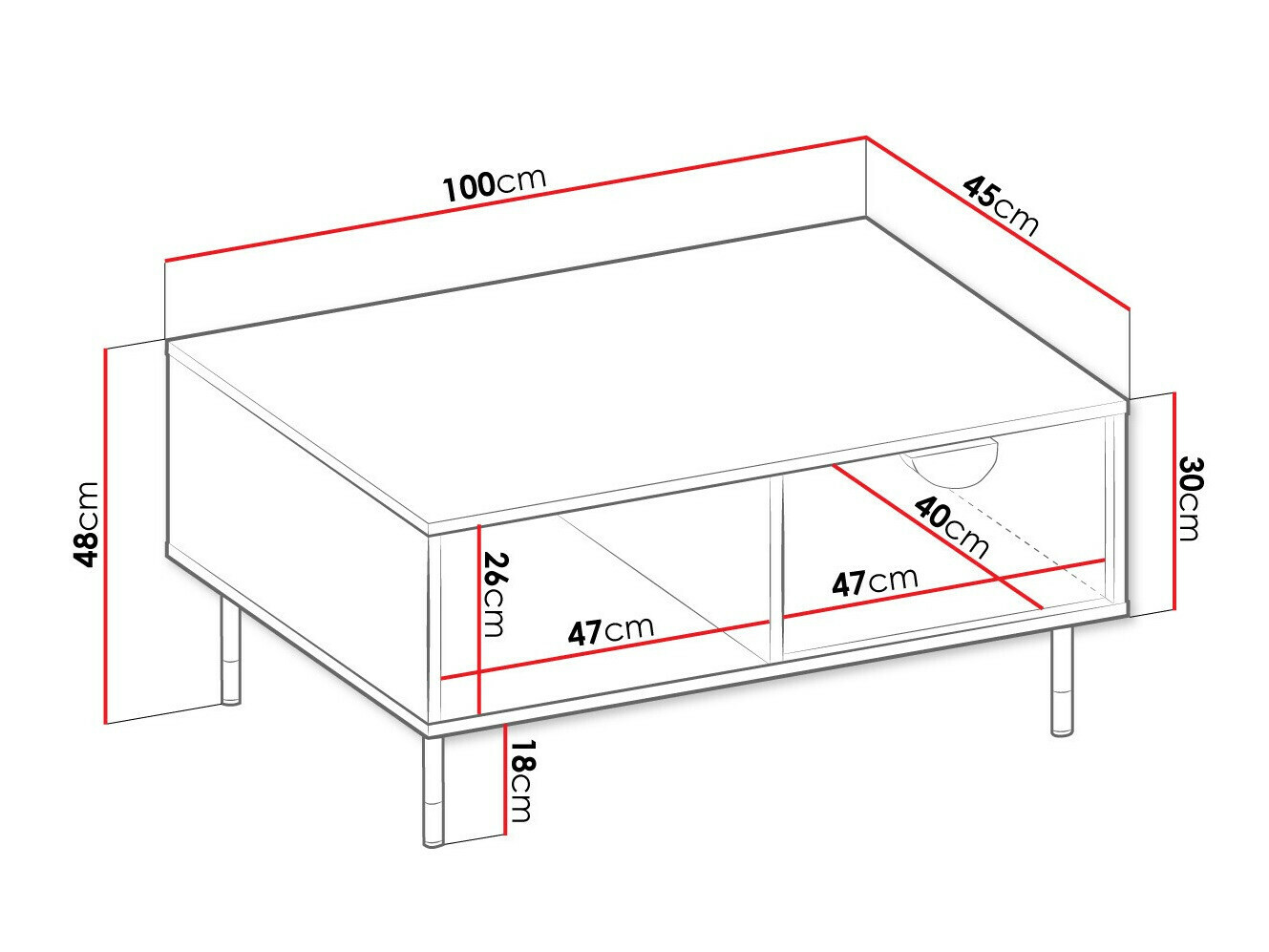 Масичка за кафе Comfivo Levevai 102