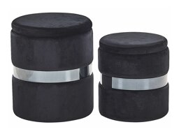 Комплект табуретки Berwyn 1629 (Черен)