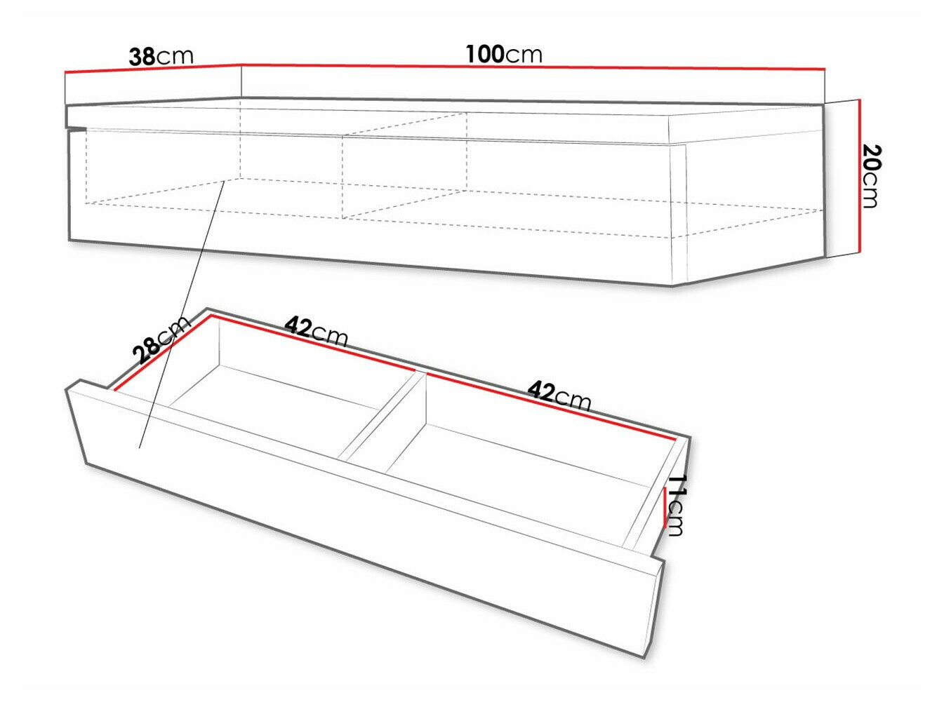 Тоалетка Delpher (Черен + Черен гланц)
