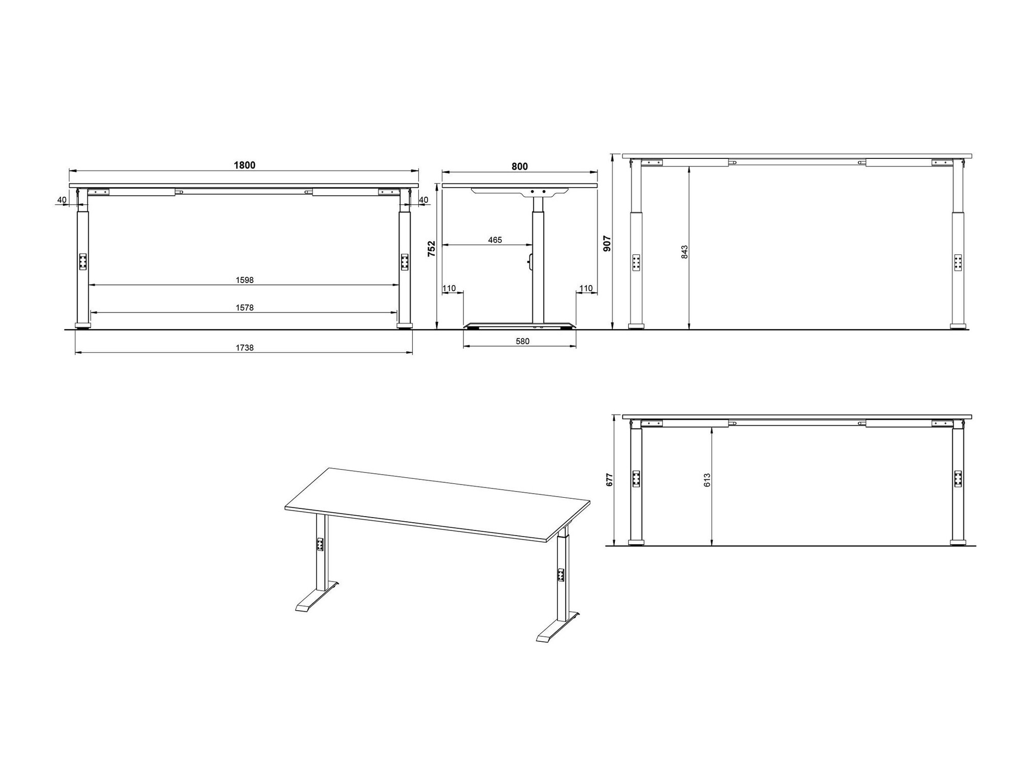 Офис бюро Sacramento 422 (Navarra дъб + Бял)