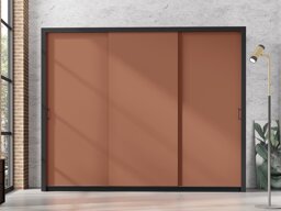 Гардероб Murrieta 193 (Черен + Кафяв)