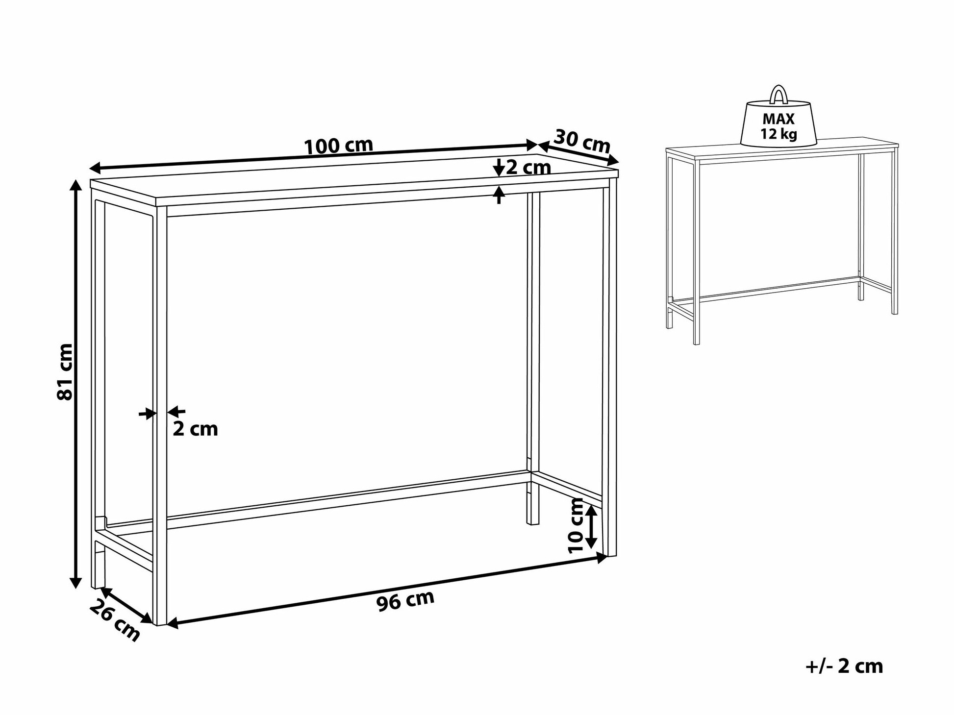 Конзолна маса Berwyn 1654