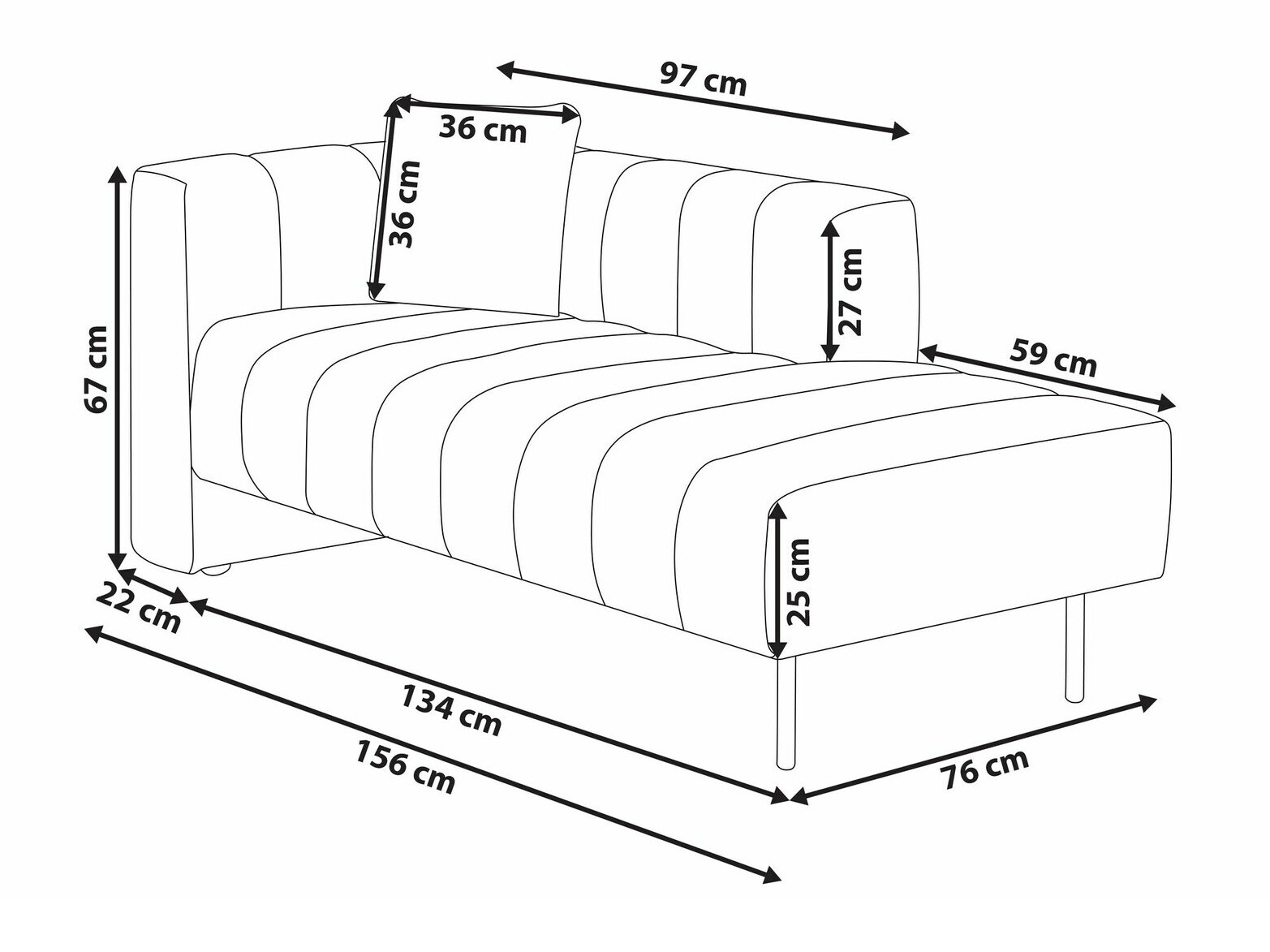 Кушетка Berwyn 1652 (Бежов)