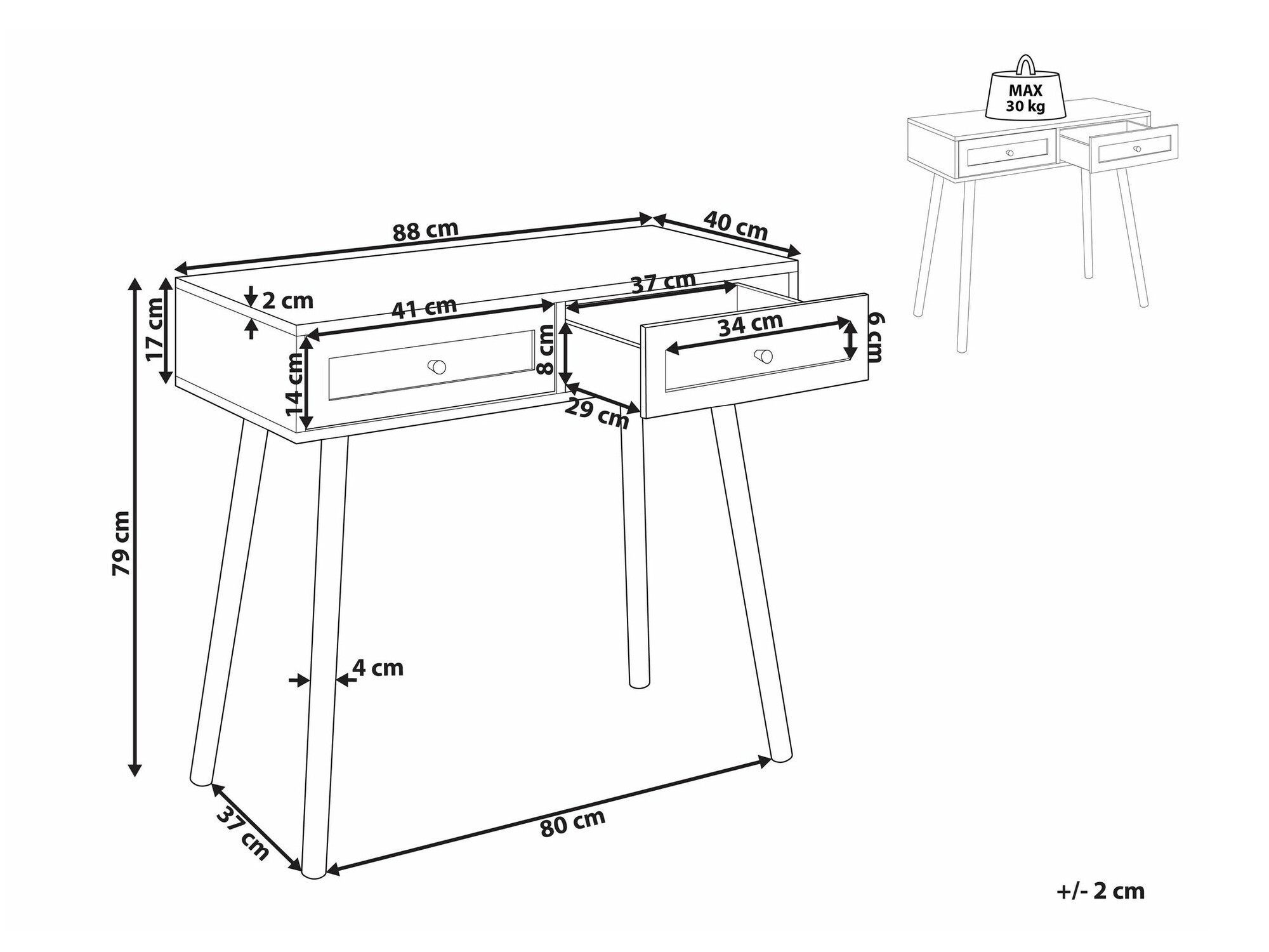 Конзолна маса Berwyn 1664