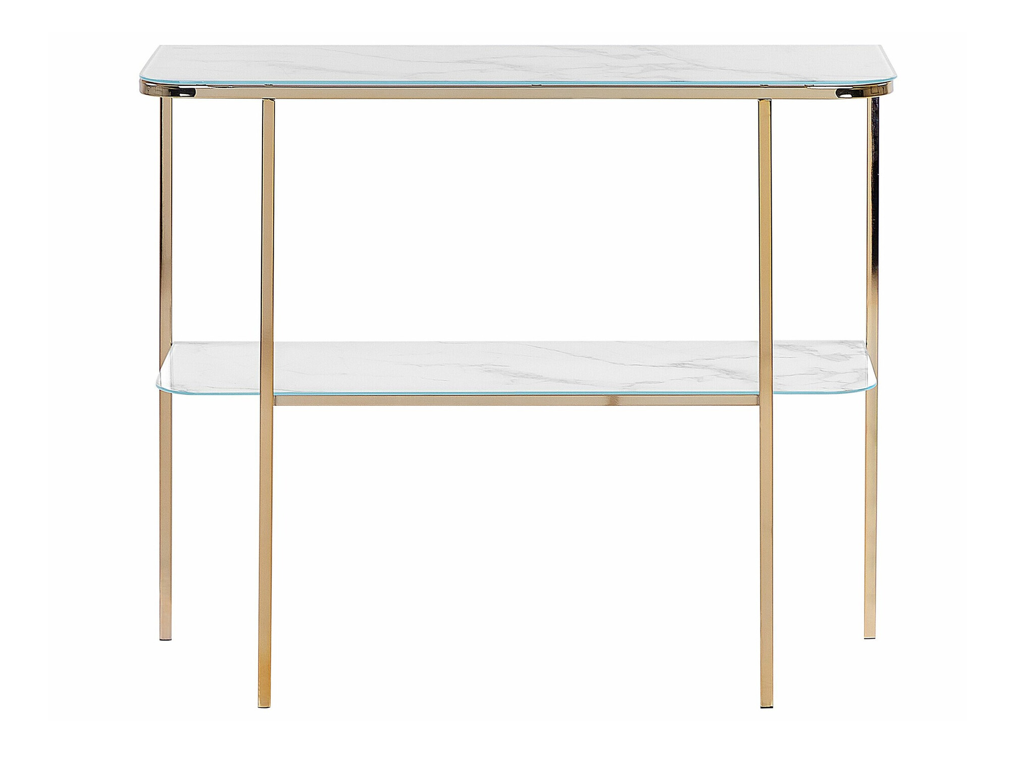 Конзолна маса Berwyn 1669 (Златно + Бял мрамор)