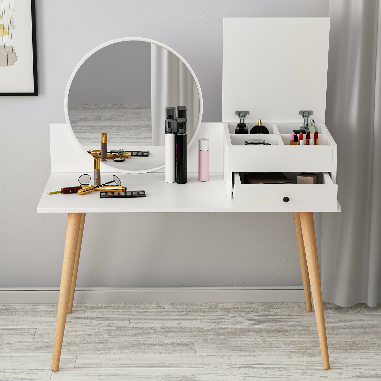 Тоалетка Kailua 215 (Бял)