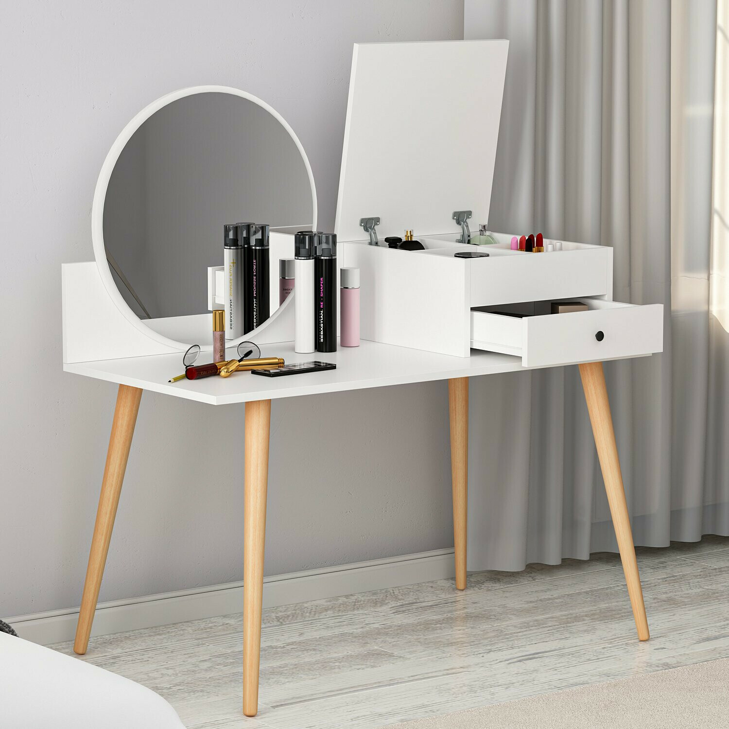 Тоалетка Kailua 215 (Бял)