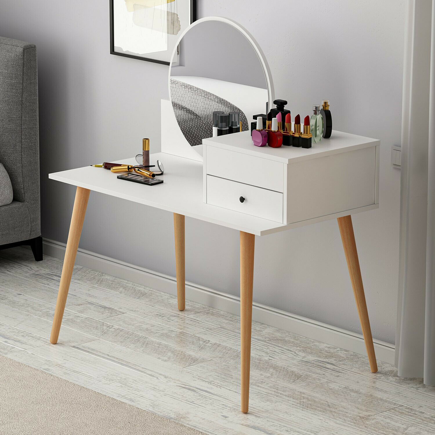 Тоалетка Kailua 215 (Бял)