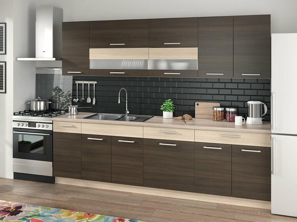 Модулен окачен шкаф Mode Dark 105