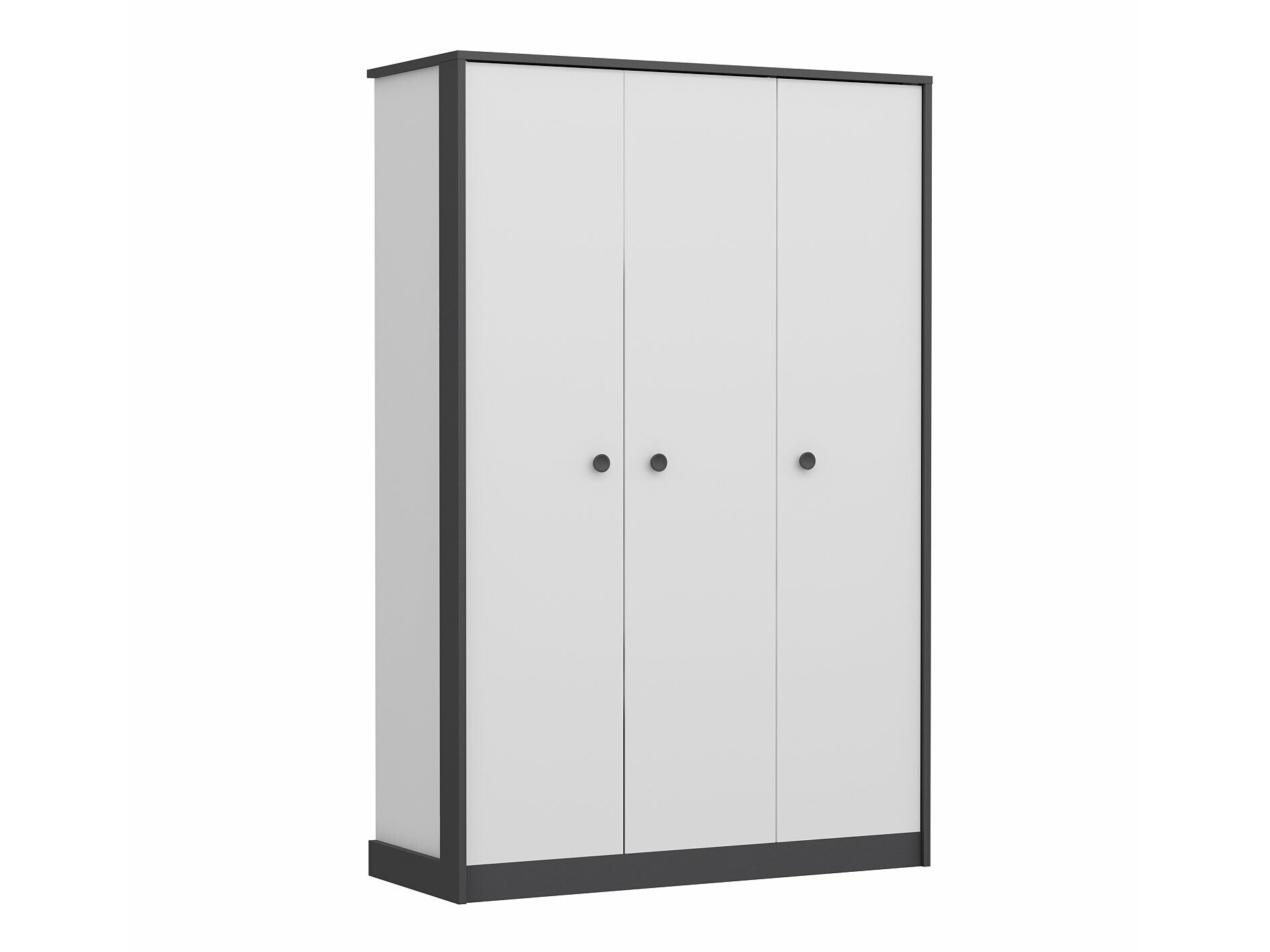 Гардероб Marelbe 101 (Бял + Антрацит)