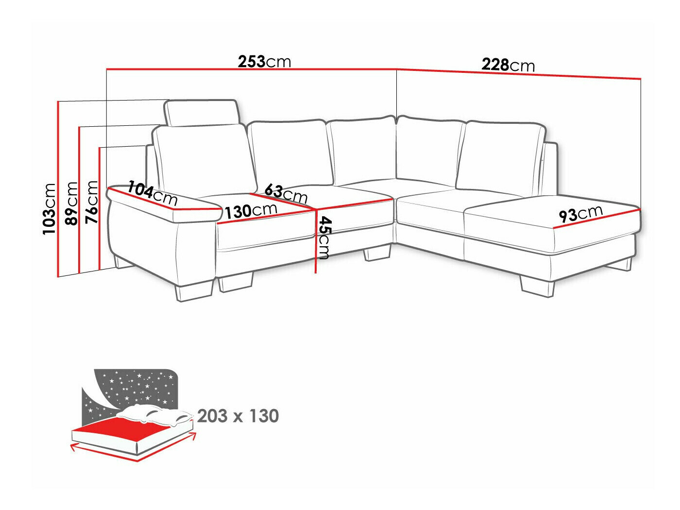 Ъглов диван Lincoln 183 (Barrel 03)